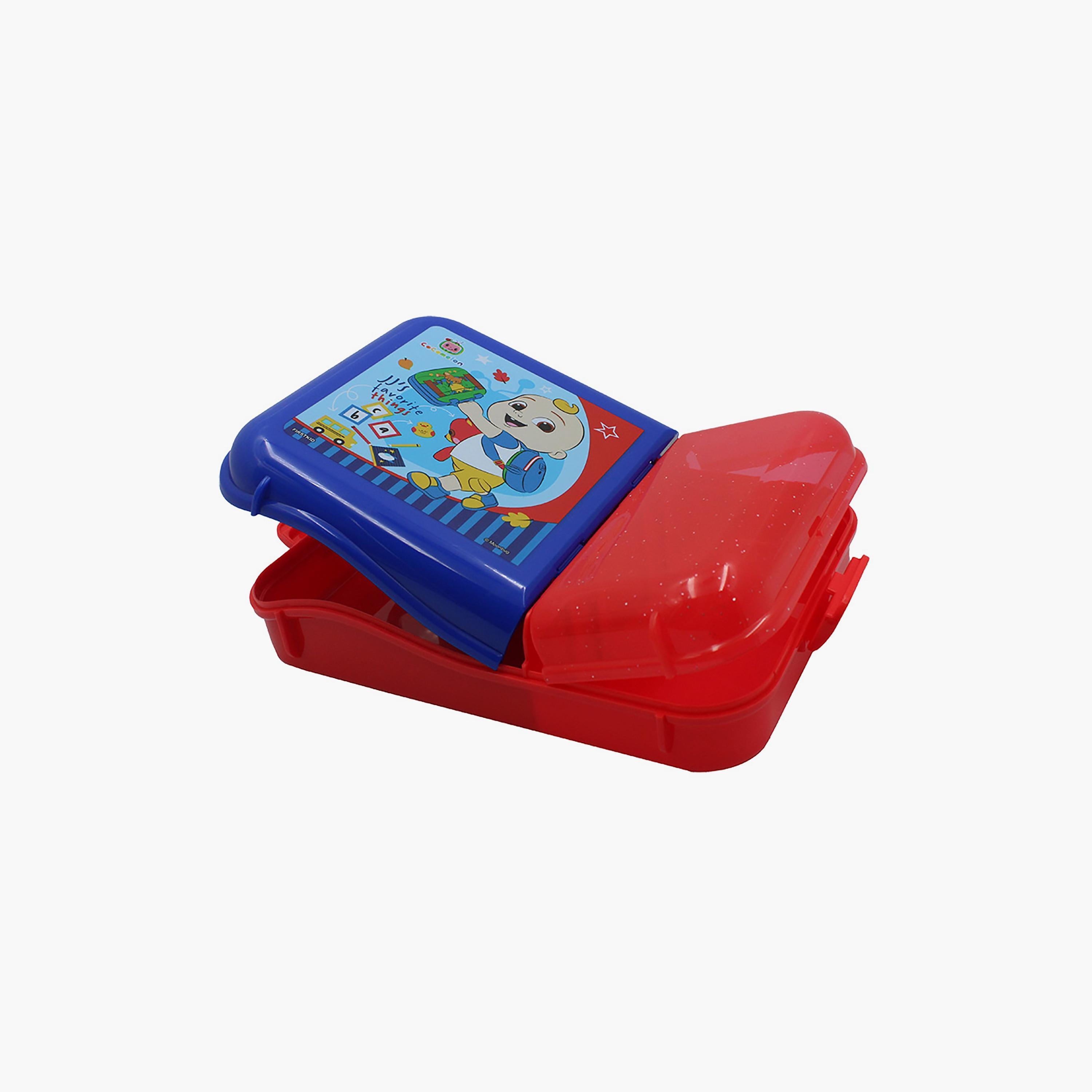 صندوق غداء بقسمين مع قفل جانبي ومقبض علوي بطبعة كوكوميلون - متعدد الألوان-school-lunchessentials-lunchboxes-image-3