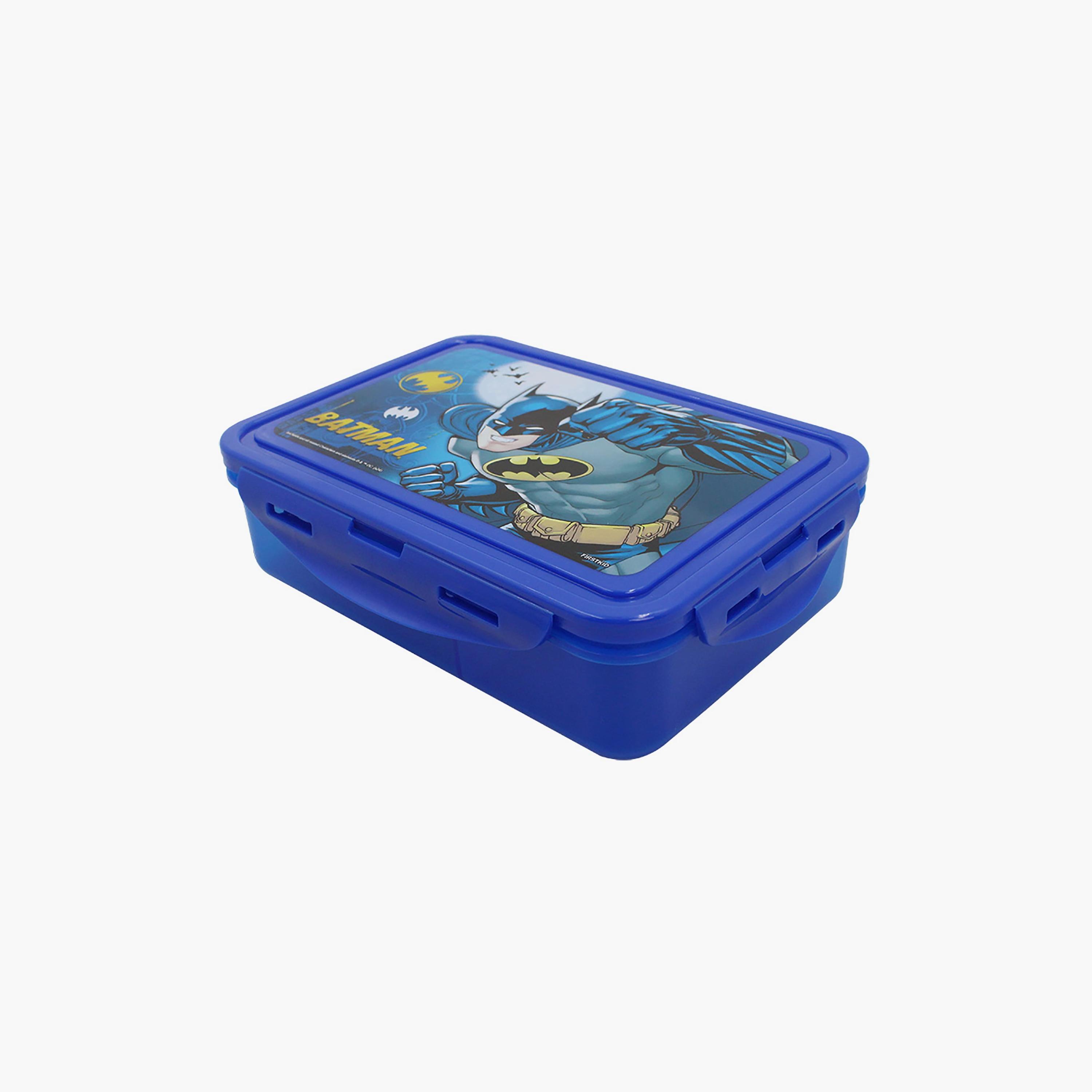 صندوق غداء وبقسمين مع قفل جانبي بطبعة باتمان - أزرق - 1400-school-lunchessentials-lunchboxes-image-3