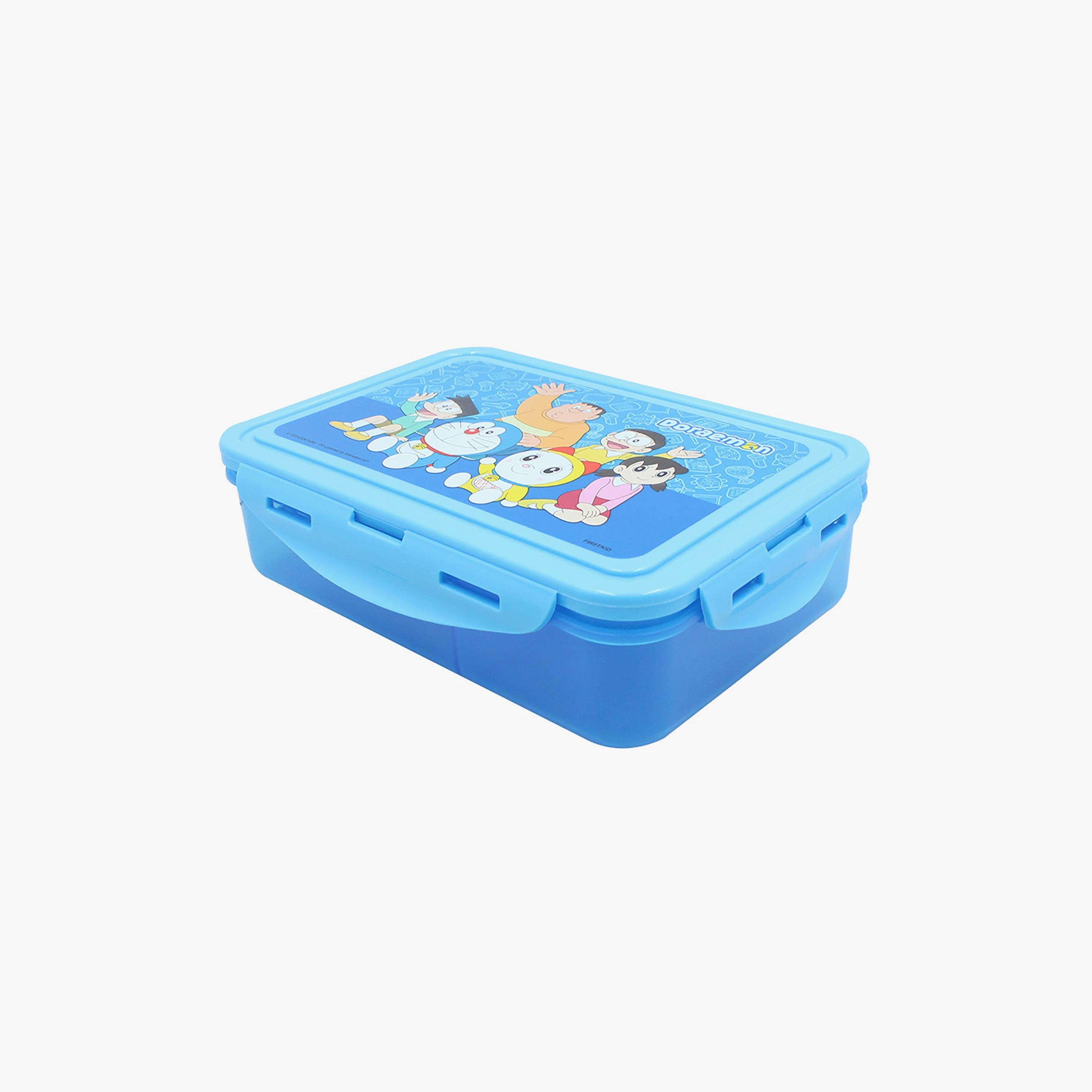 صندوق غداء بقسمين مع قفل جانبي بطبعة دورايمون - أزرق - 1400-school-lunchessentials-lunchboxes-image-3