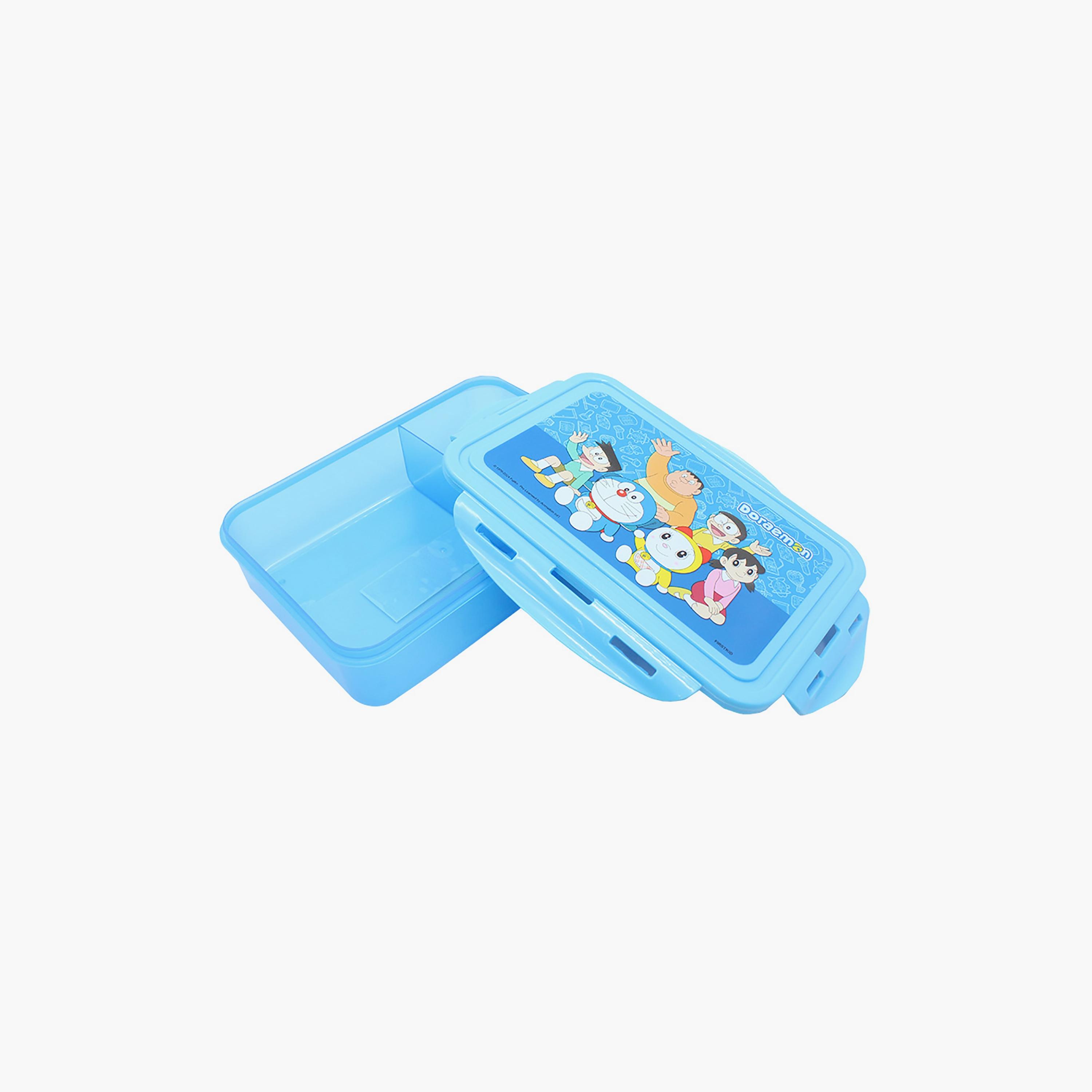 صندوق غداء بقسمين مع قفل جانبي بطبعة دورايمون - أزرق - 1400-school-lunchessentials-lunchboxes-image-4