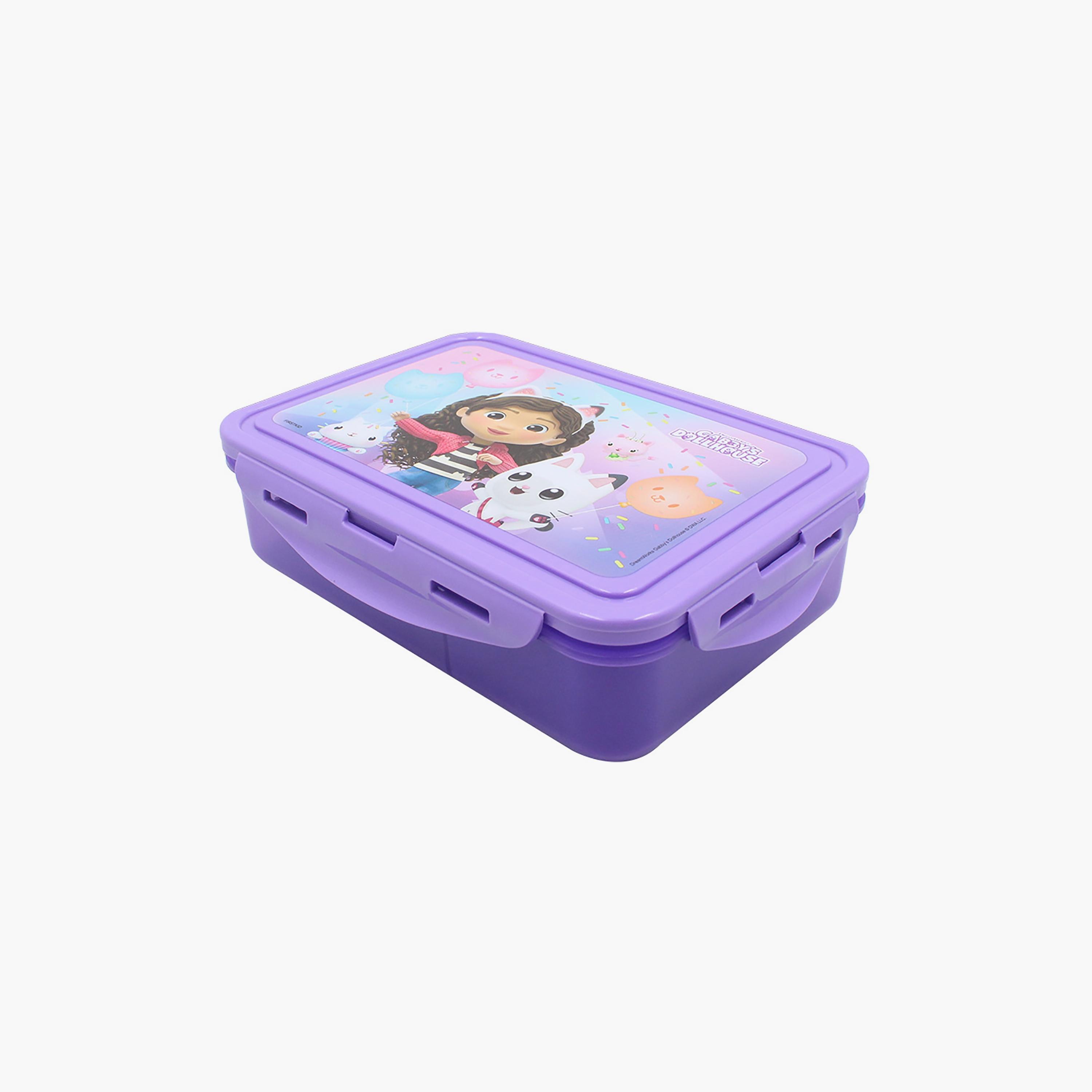 صندوق غداء بقسمين مع قفل جانبي بطبعة جابيز دول هاوس - أرجواني - 1400-school-lunchessentials-lunchboxes-image-3