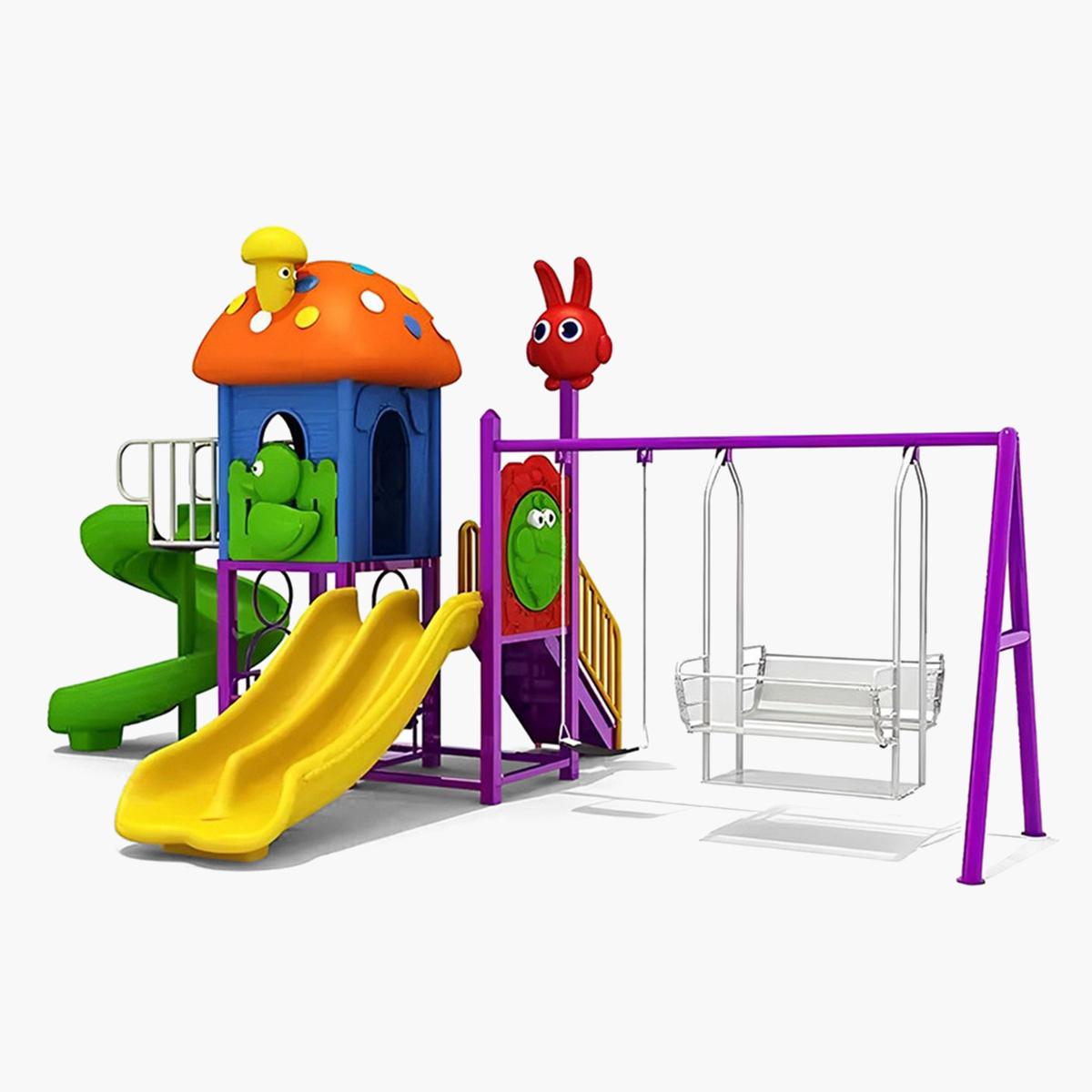 MYTS Playcentre with Slide and Double Swings