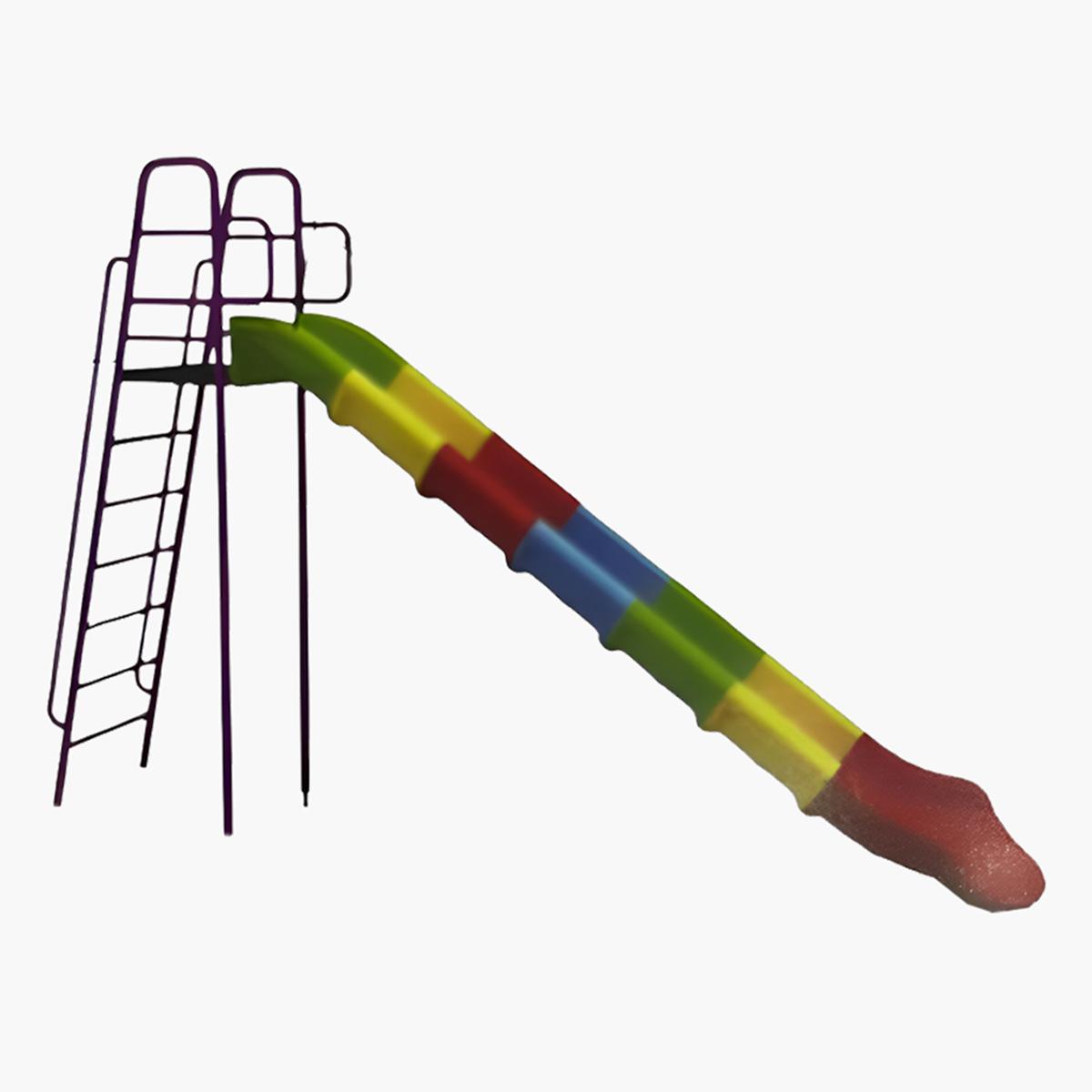MYTS Rainbow Coloured Straight Slide - 2.4 m