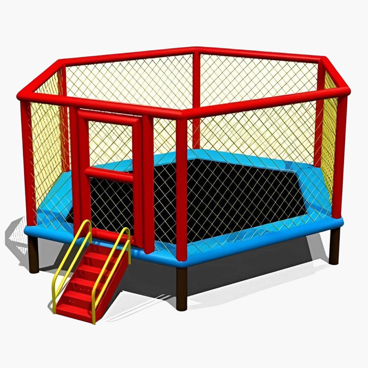 MYTS Flipout Bounce Outdoor Kids Trampoline with Extra Security- 12 feet