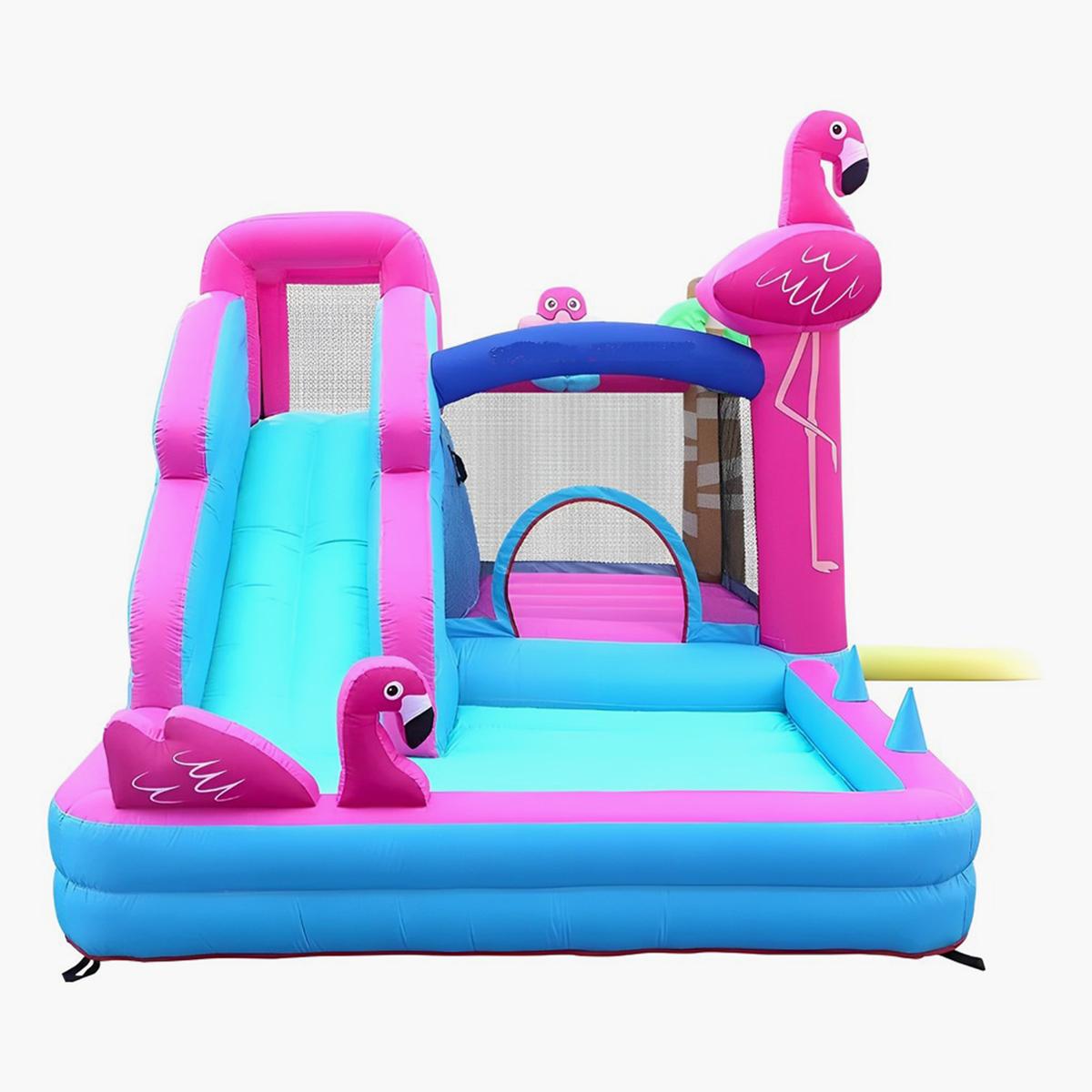 MYTS Inflatable Swan Mega Bouncer with Slide