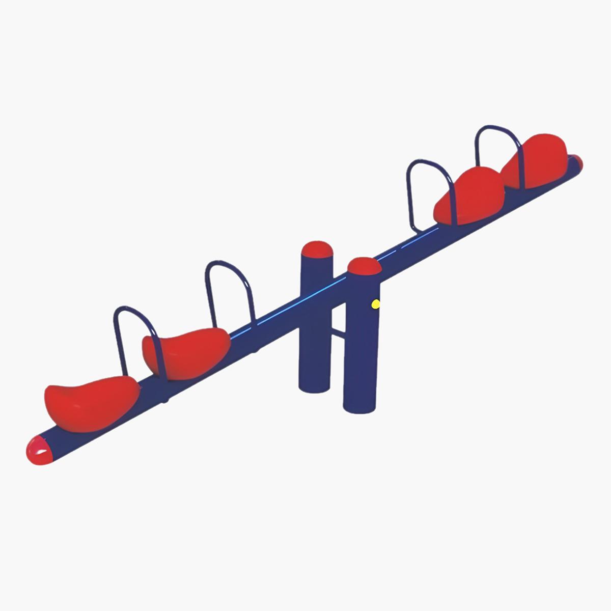 MYTS 4-Seater Garden See-Saw Metal Playground Set