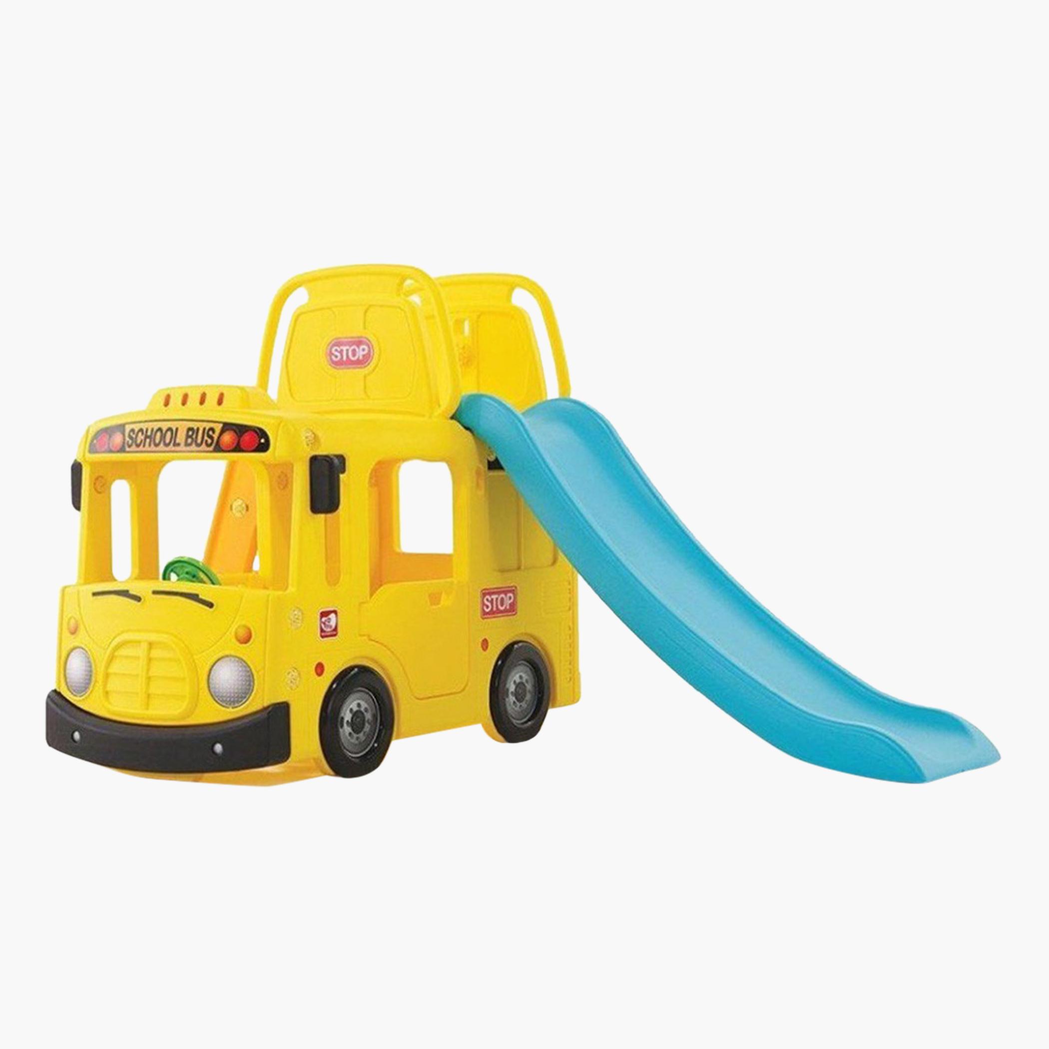 MYTS Little School 3-In-1 Bus Slide Playset