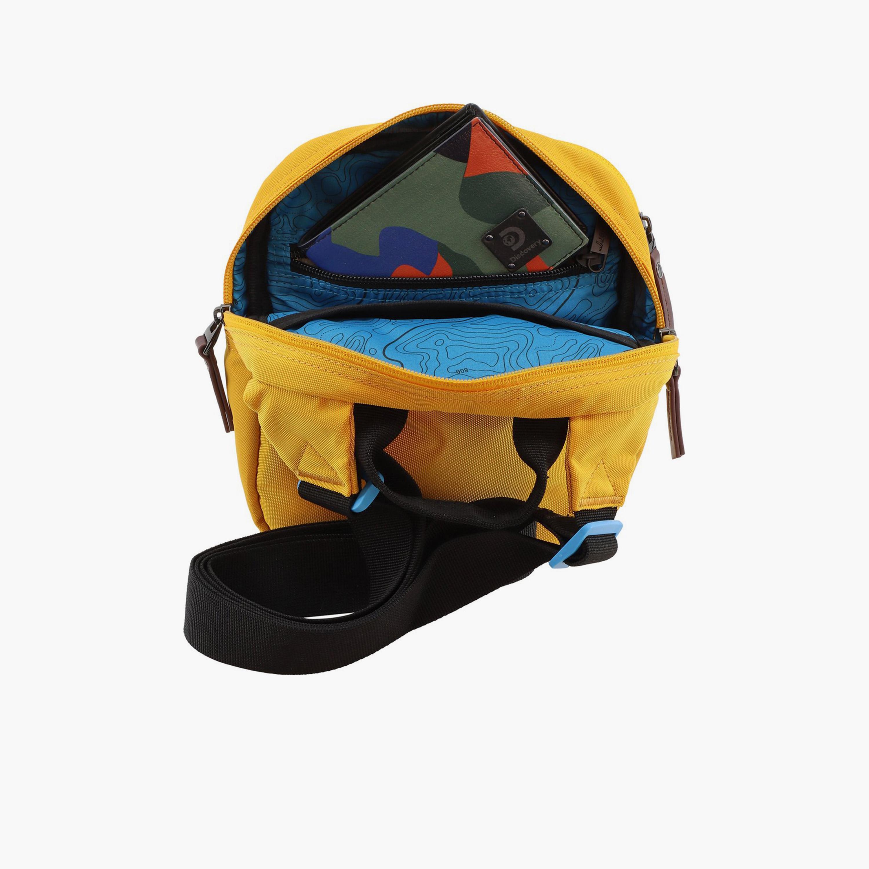 Discovery ICON Crossbody Bag with Zipper and Adjustable Strap-men-bags-image-3