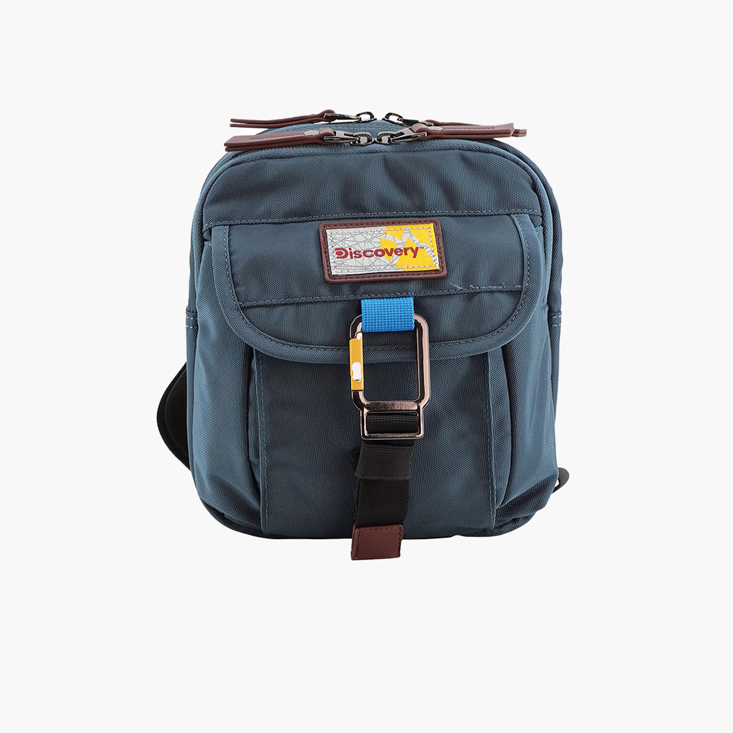 Discovery ICON Crossbody Bag with Zipper and Adjustable Strap-men-bags-image-1