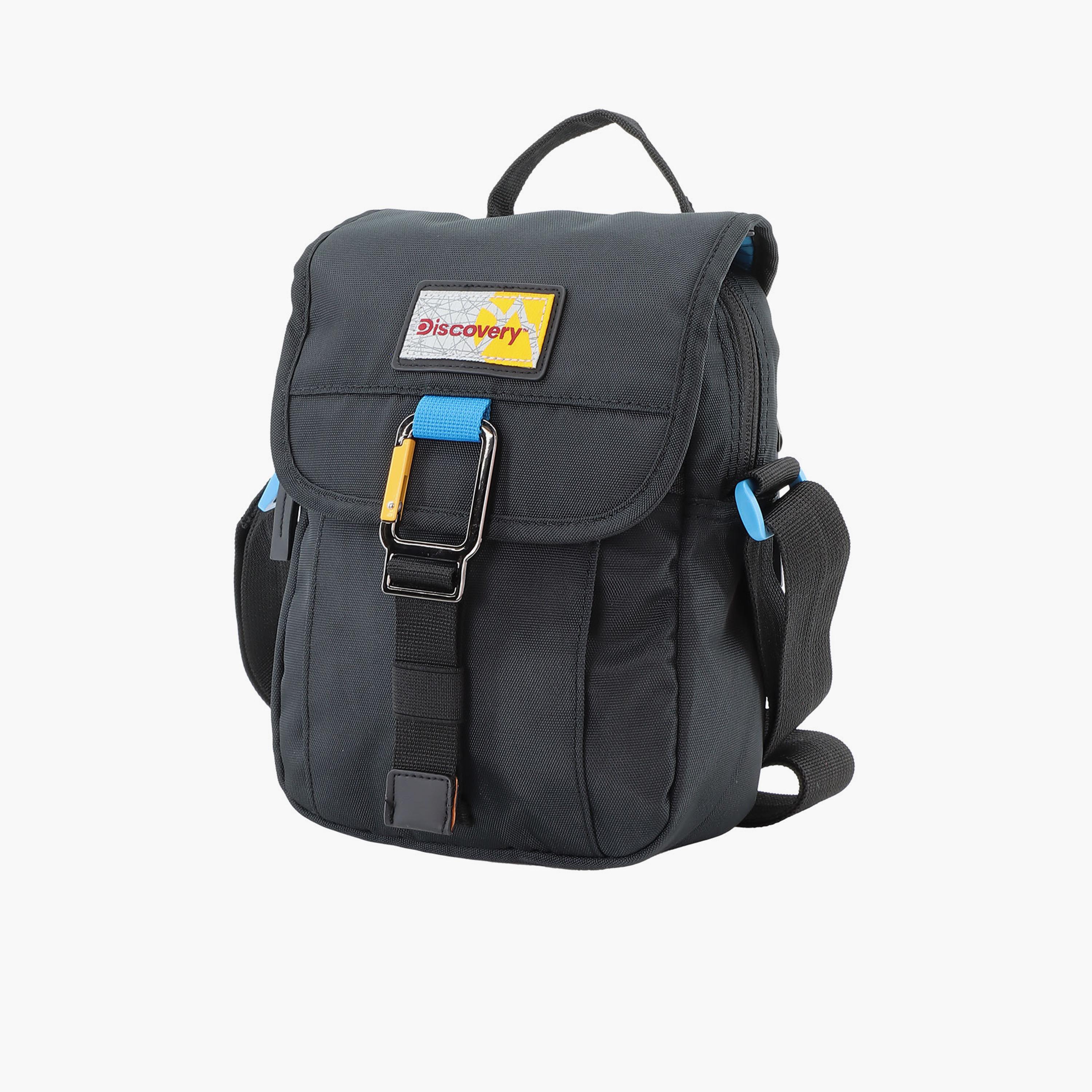 Discovery ICON Crossbody Bag with Flap and Adjustable Strap-men-bags-image-2