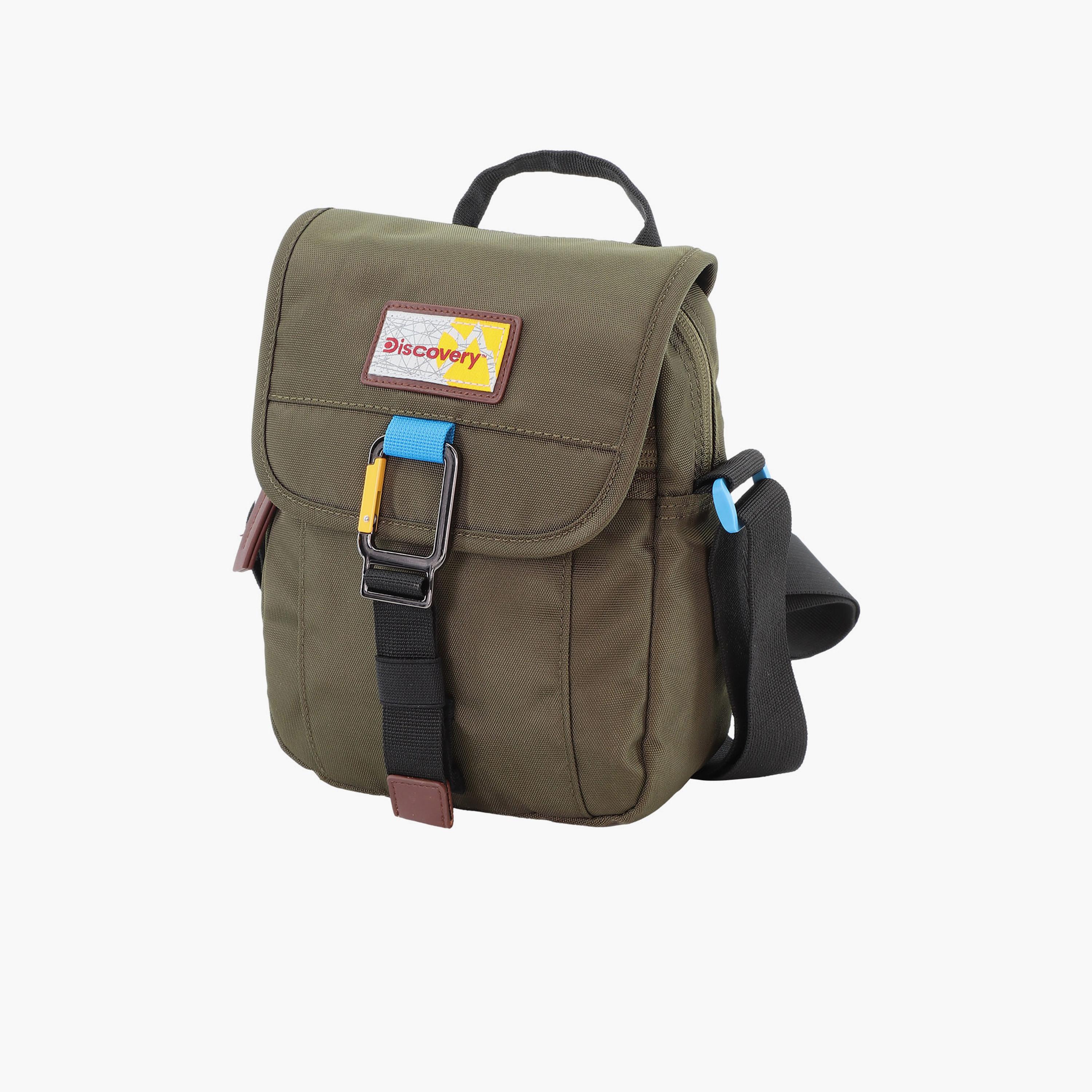 Discovery ICON Crossbody Bag with Flap and Adjustable Strap-men-bags-image-2