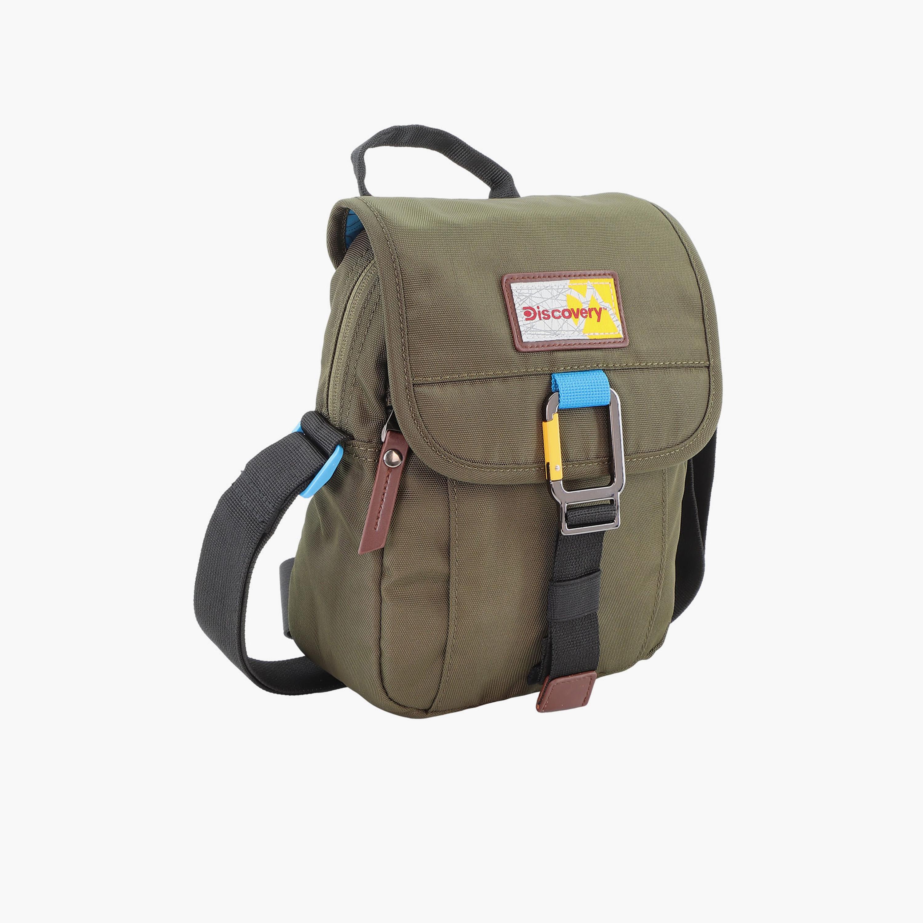 Discovery ICON Crossbody Bag with Flap and Adjustable Strap-men-bags-image-6