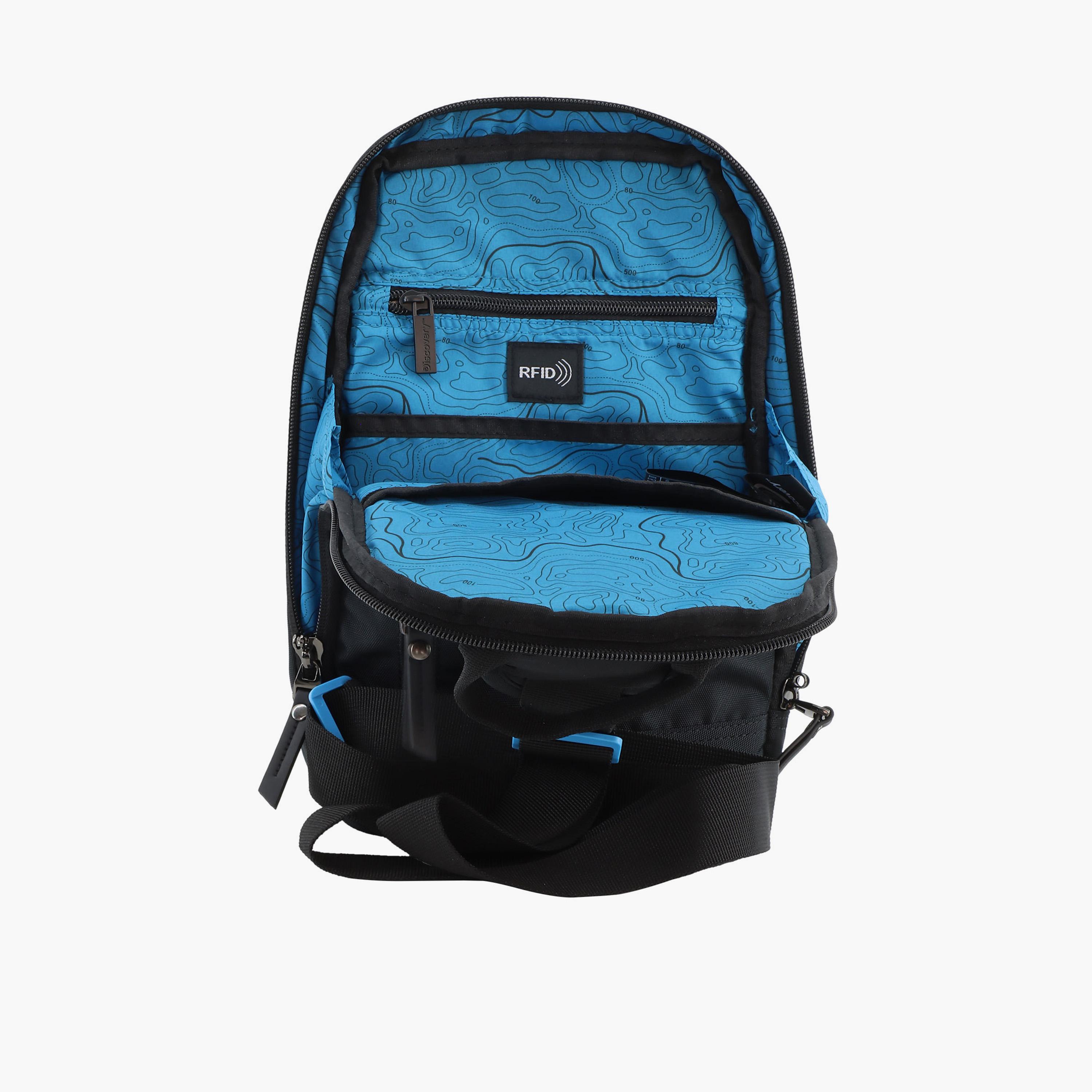 Discovery ICON Sling Bag with Zipper and Adjustable Strap-men-bags-image-9