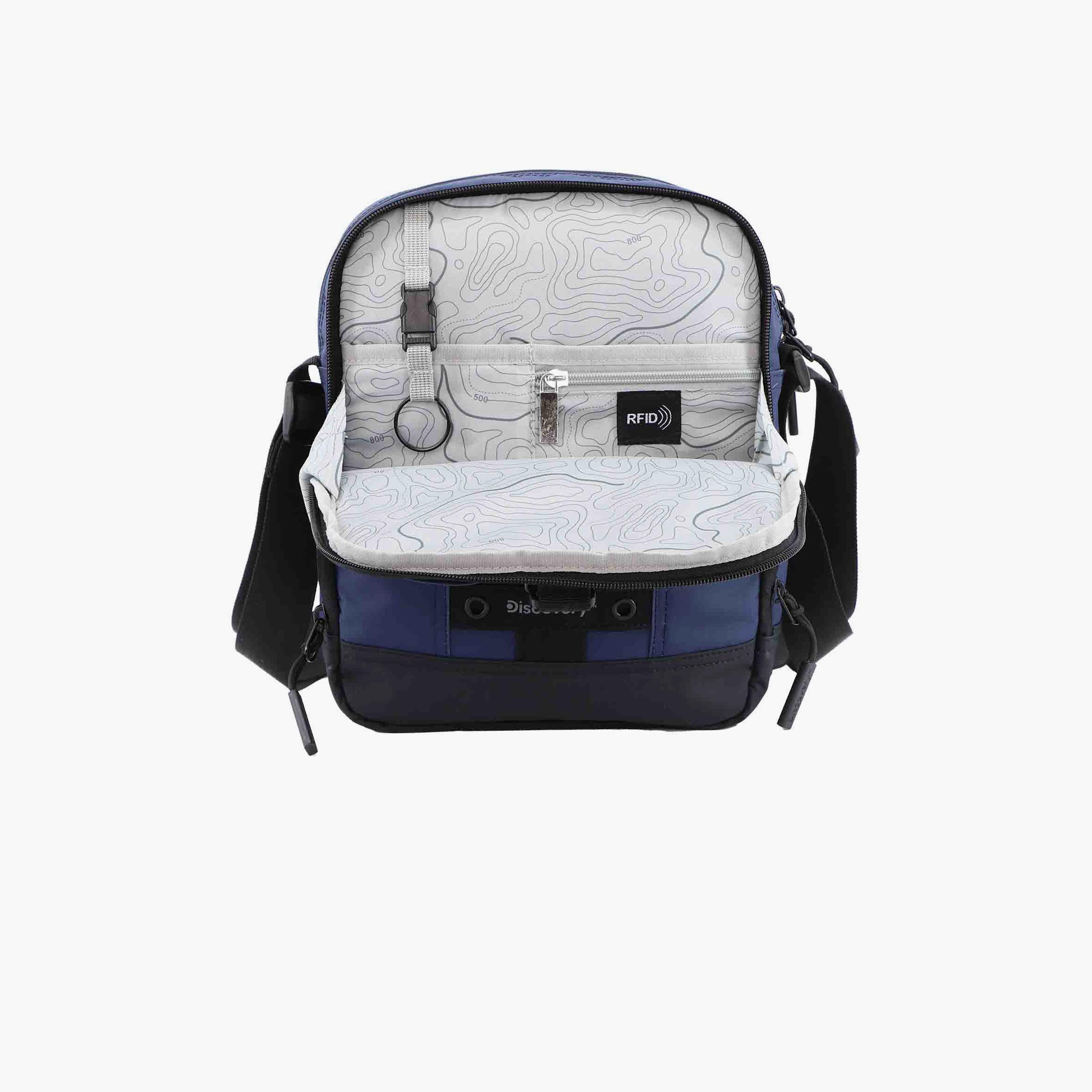 Discovery SHIELD RPET Shoulder Bag with Zipper and Adjustable Strap-men-bags-image-8