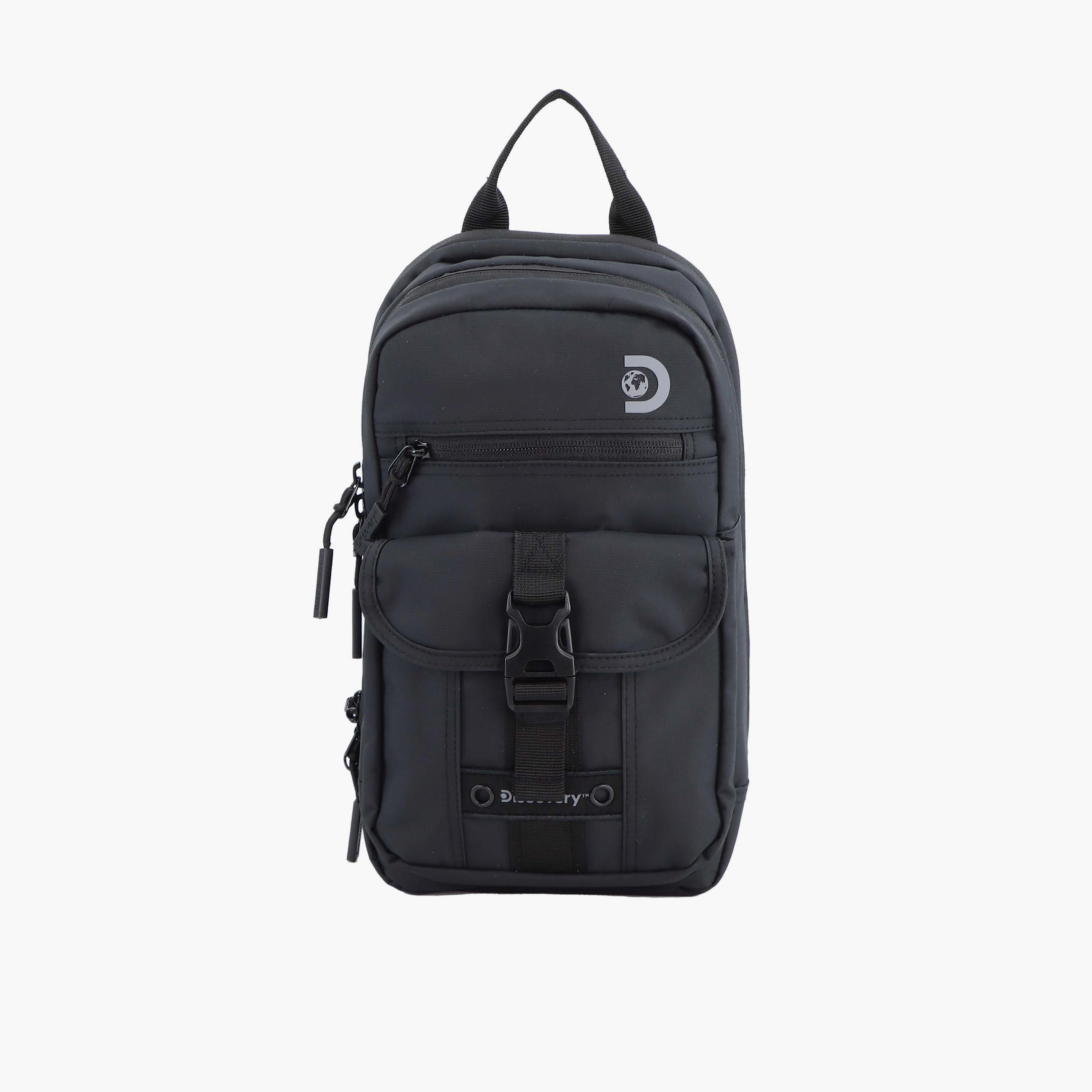 Discovery SHIELD RPET Sling Bag with Zipper and Adjustable Strap-men-bags-image-1