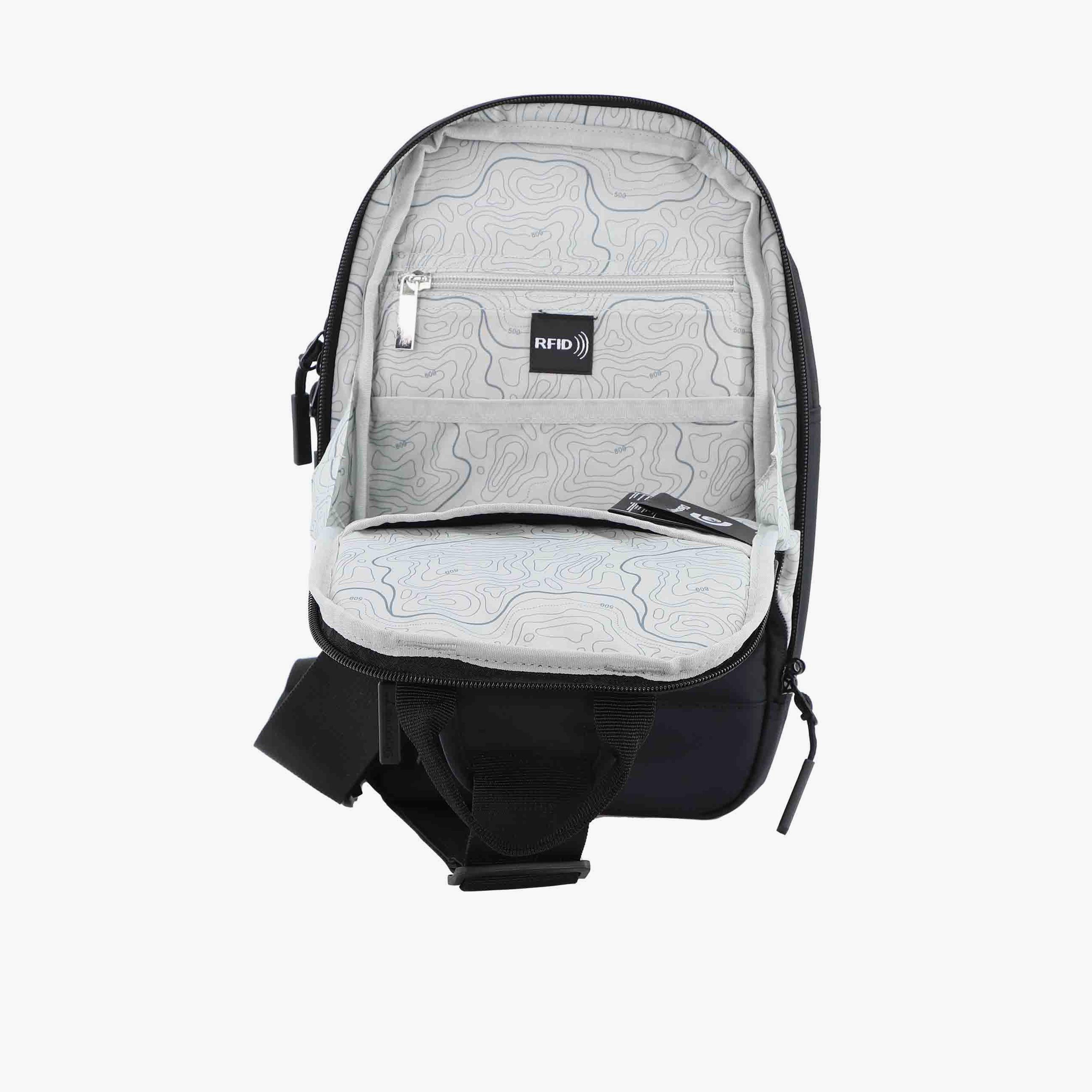 Discovery SHIELD RPET Sling Bag with Zipper and Adjustable Strap-men-bags-image-10