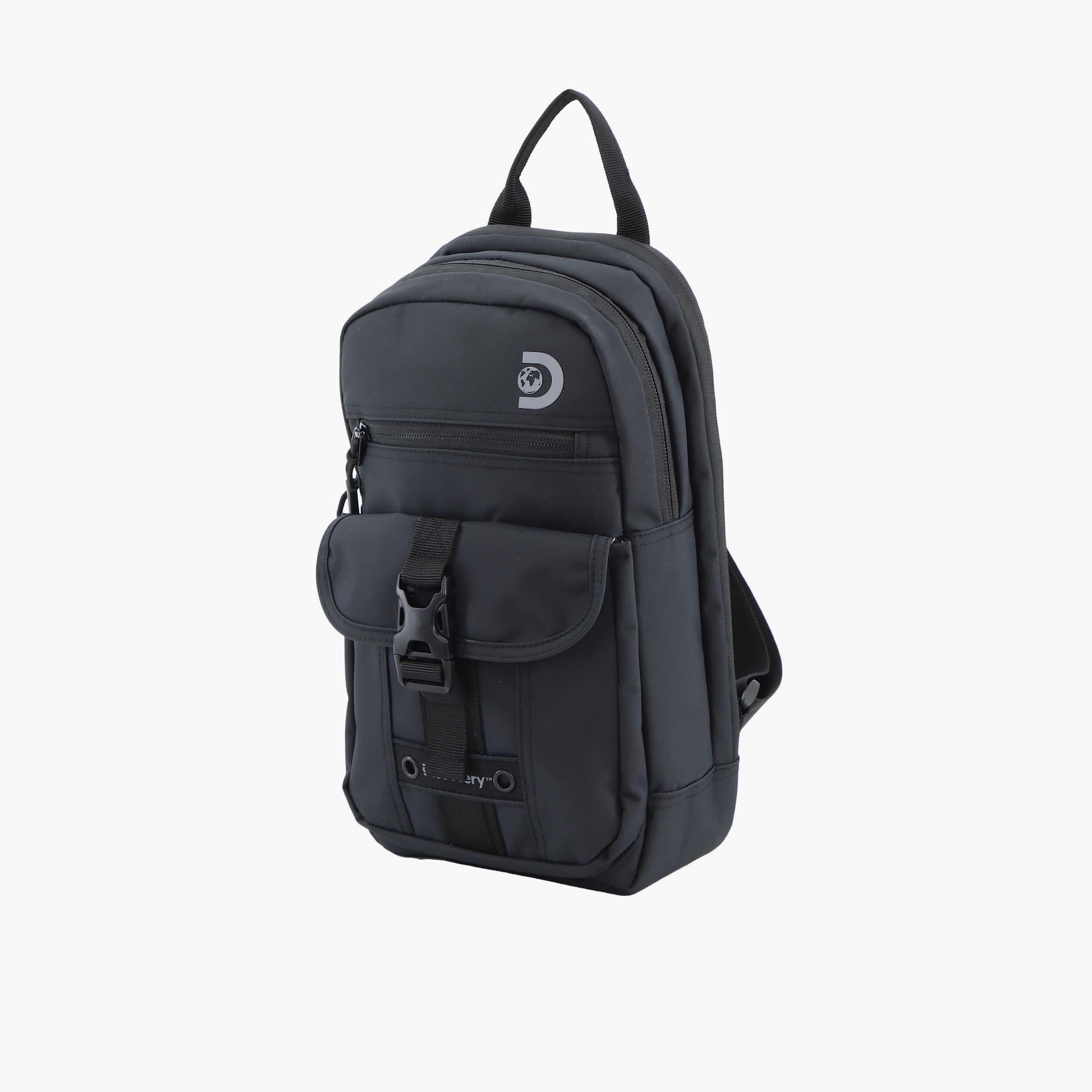 Discovery SHIELD RPET Sling Bag with Zipper and Adjustable Strap-men-bags-image-2