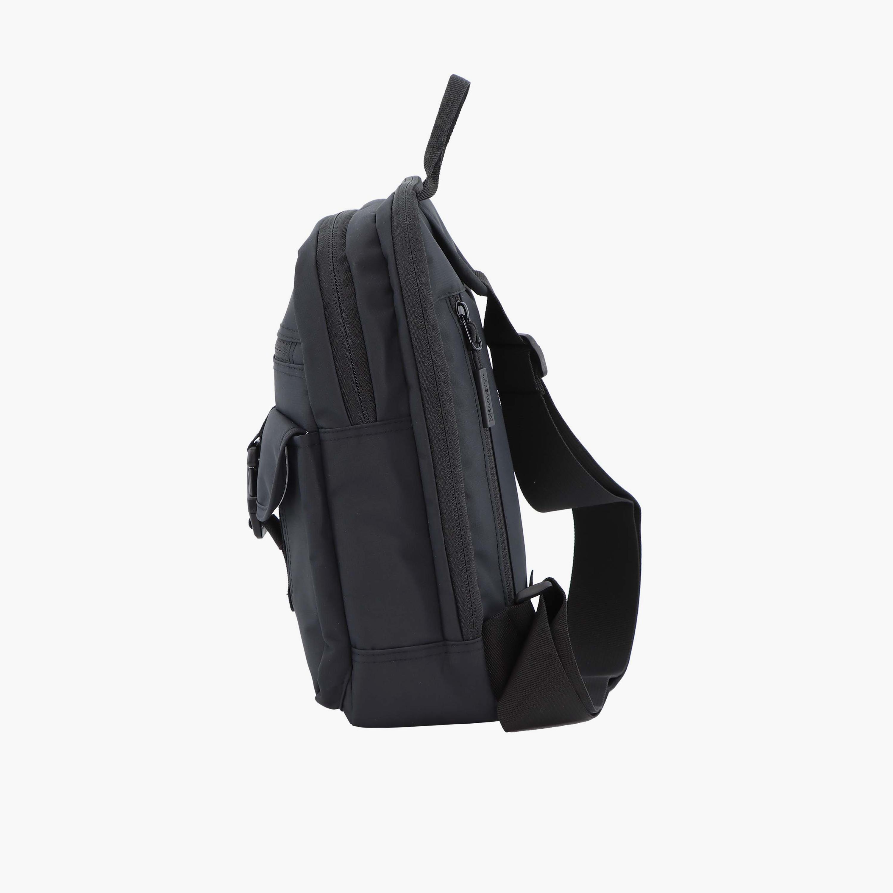 Discovery SHIELD RPET Sling Bag with Zipper and Adjustable Strap-men-bags-image-3