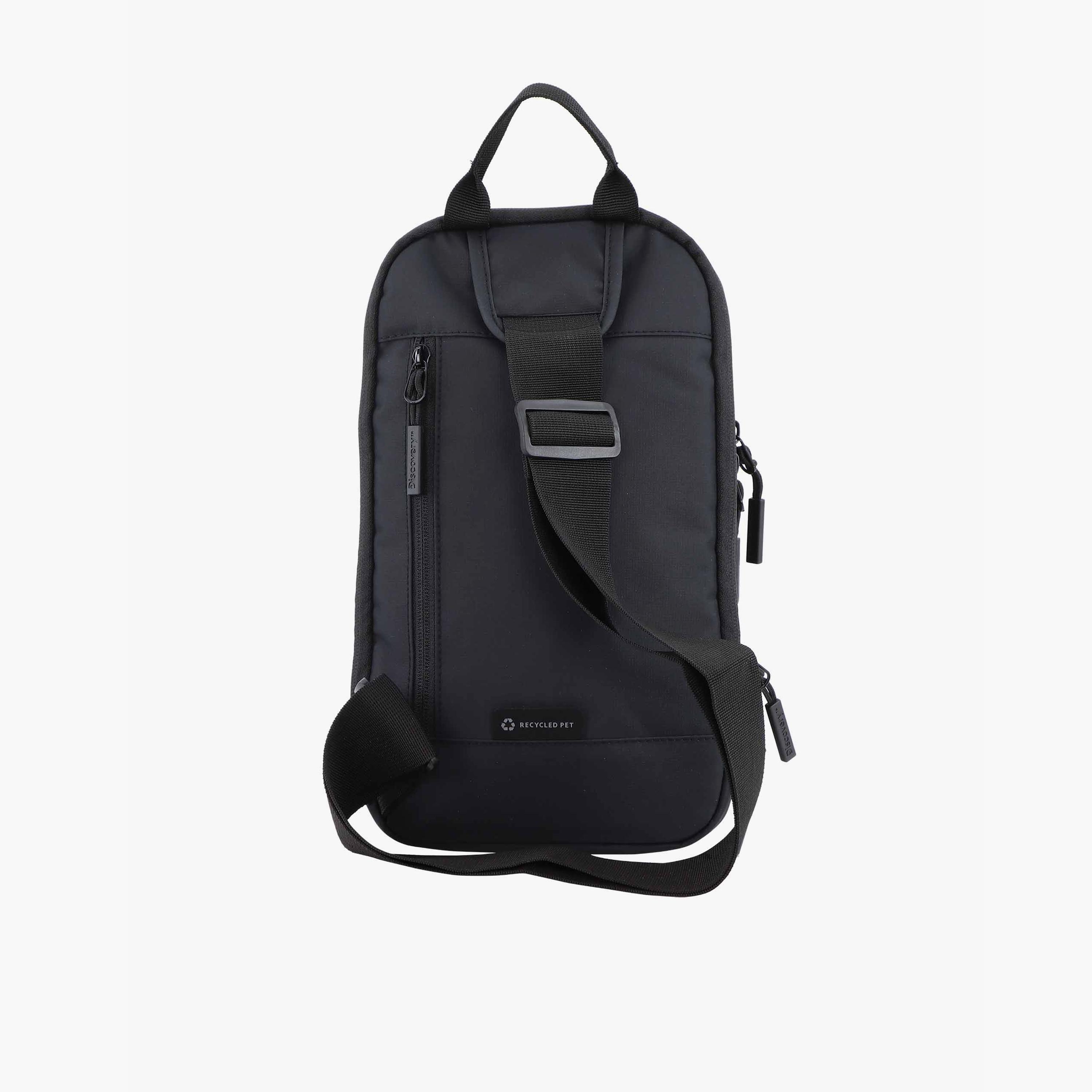 Discovery SHIELD RPET Sling Bag with Zipper and Adjustable Strap-men-bags-image-4