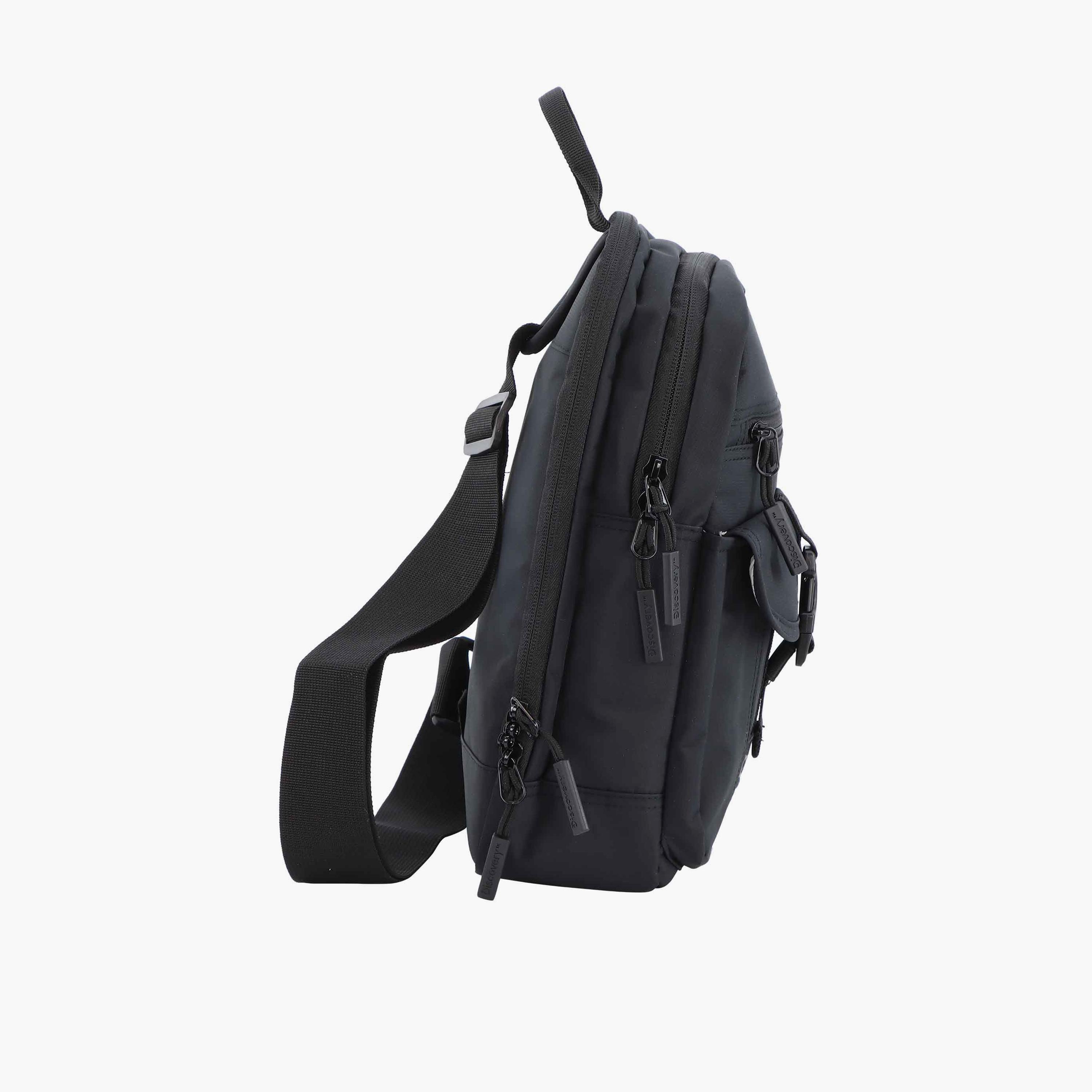 Discovery SHIELD RPET Sling Bag with Zipper and Adjustable Strap-men-bags-image-5