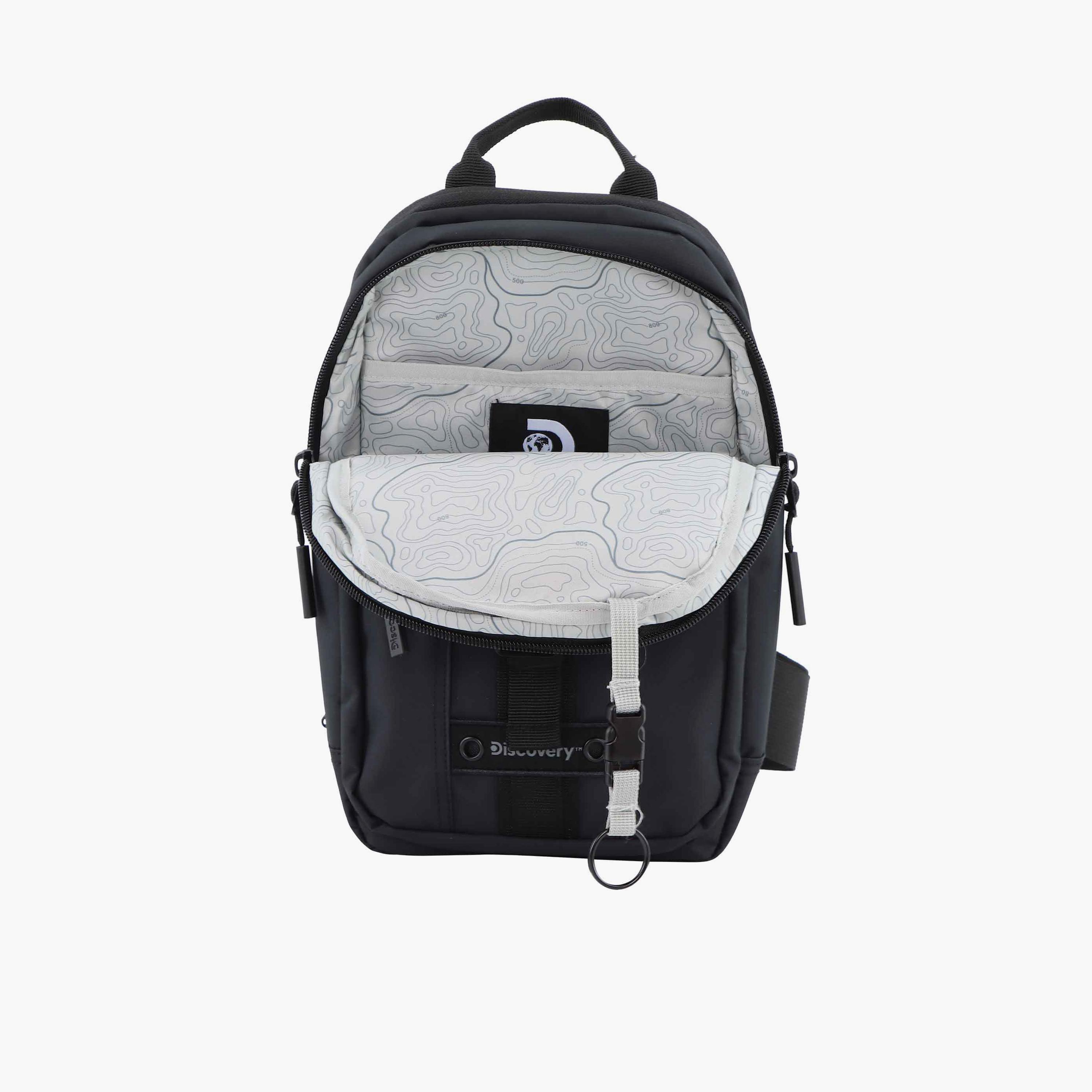 Discovery SHIELD RPET Sling Bag with Zipper and Adjustable Strap-men-bags-image-9