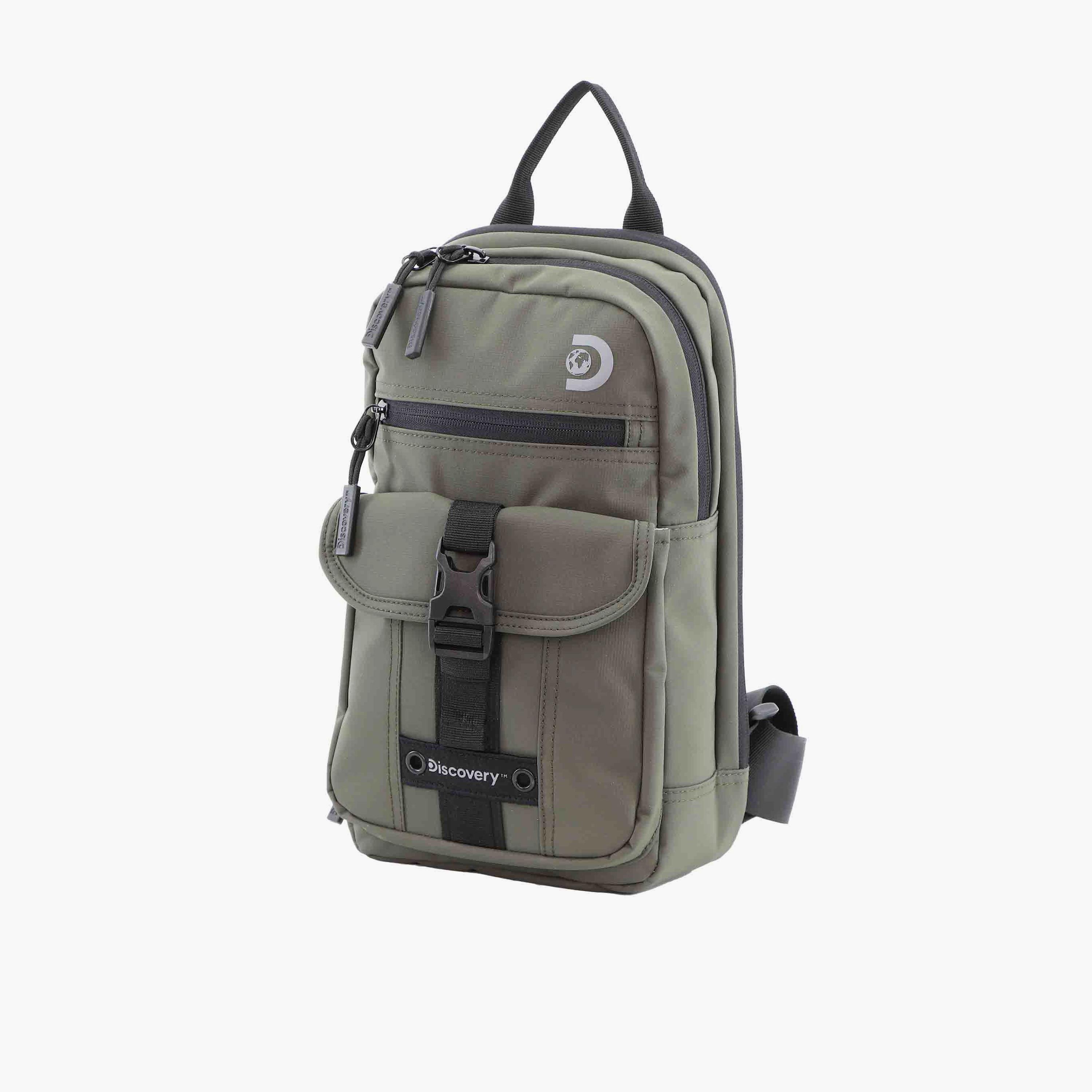 Discovery SHIELD RPET Sling Bag with Zipper and Adjustable Strap-men-bags-image-2