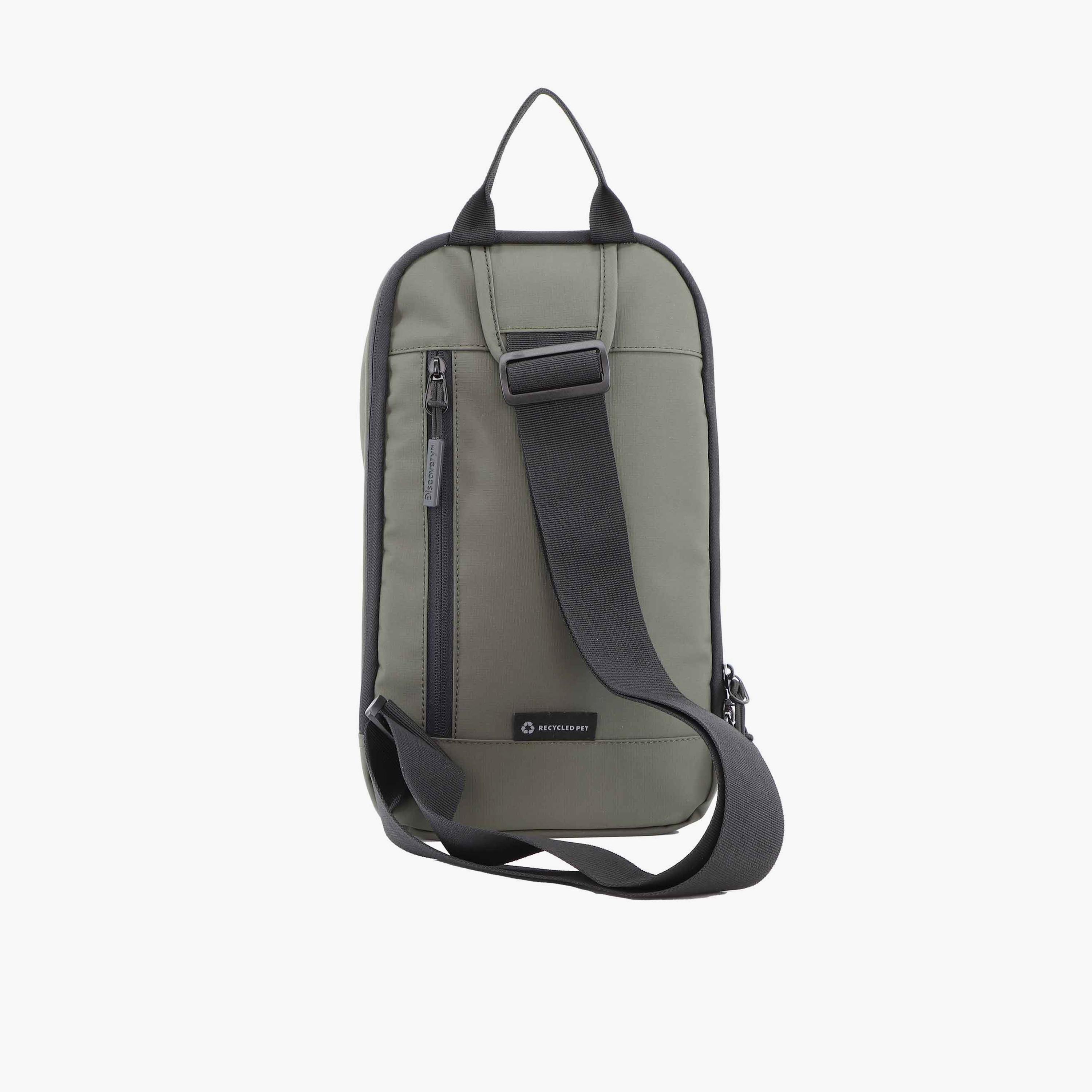 Discovery SHIELD RPET Sling Bag with Zipper and Adjustable Strap-men-bags-image-4