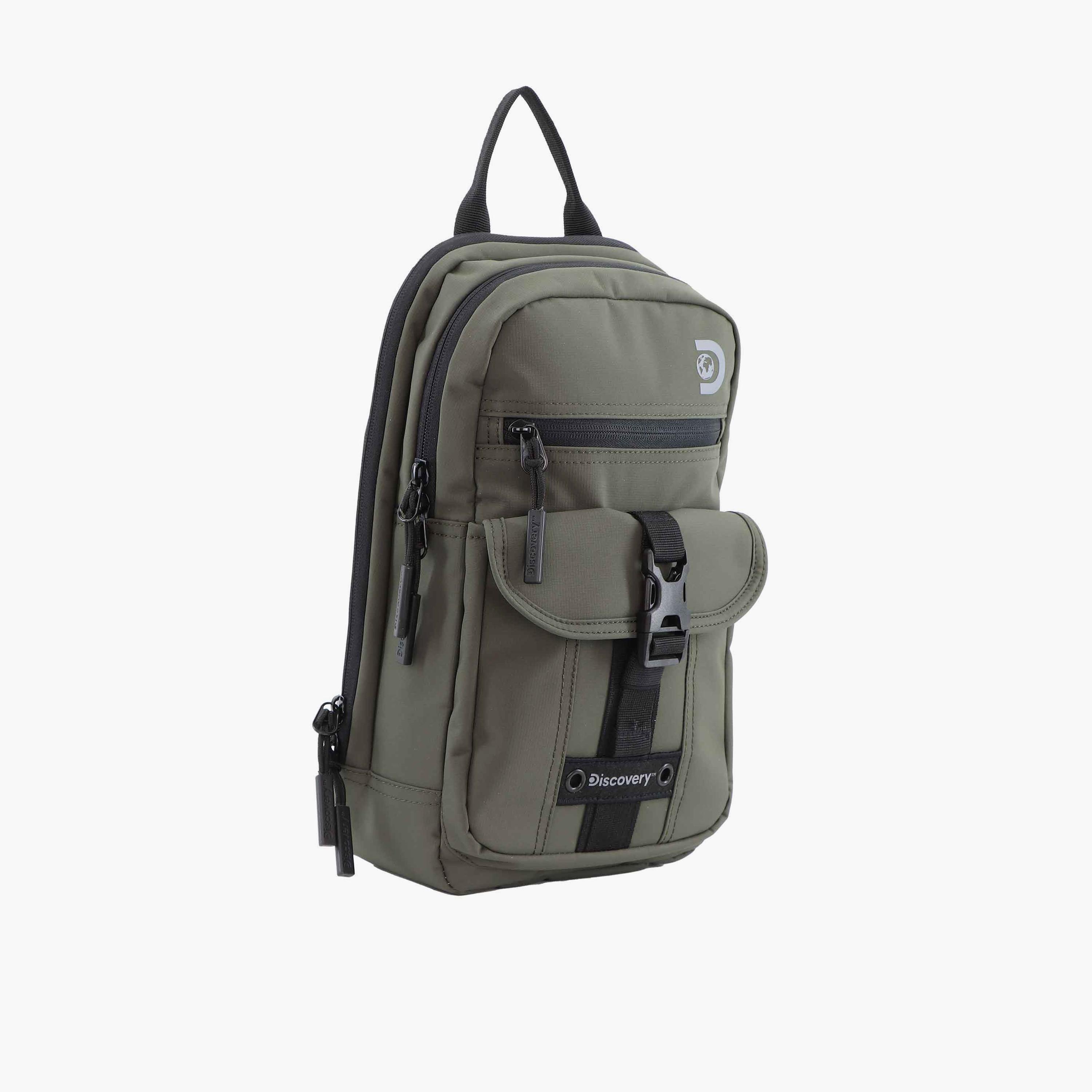 Discovery SHIELD RPET Sling Bag with Zipper and Adjustable Strap-men-bags-image-5