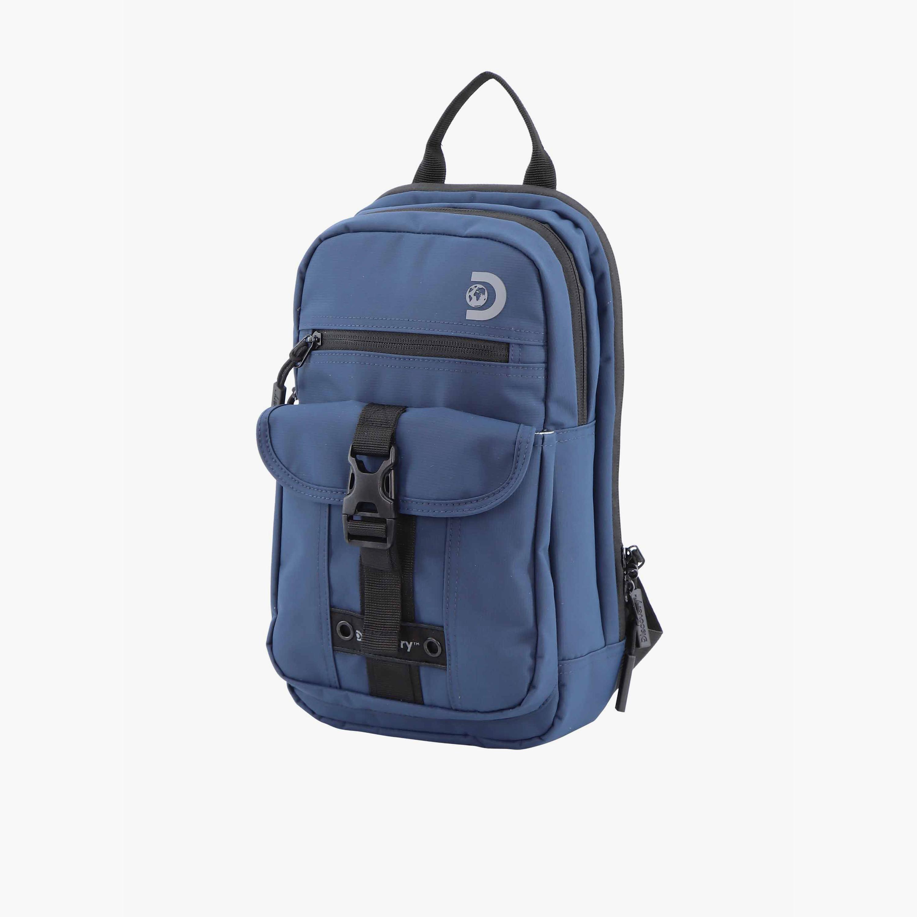 Discovery SHIELD RPET Sling Bag with Zipper and Adjustable Strap-men-bags-image-2