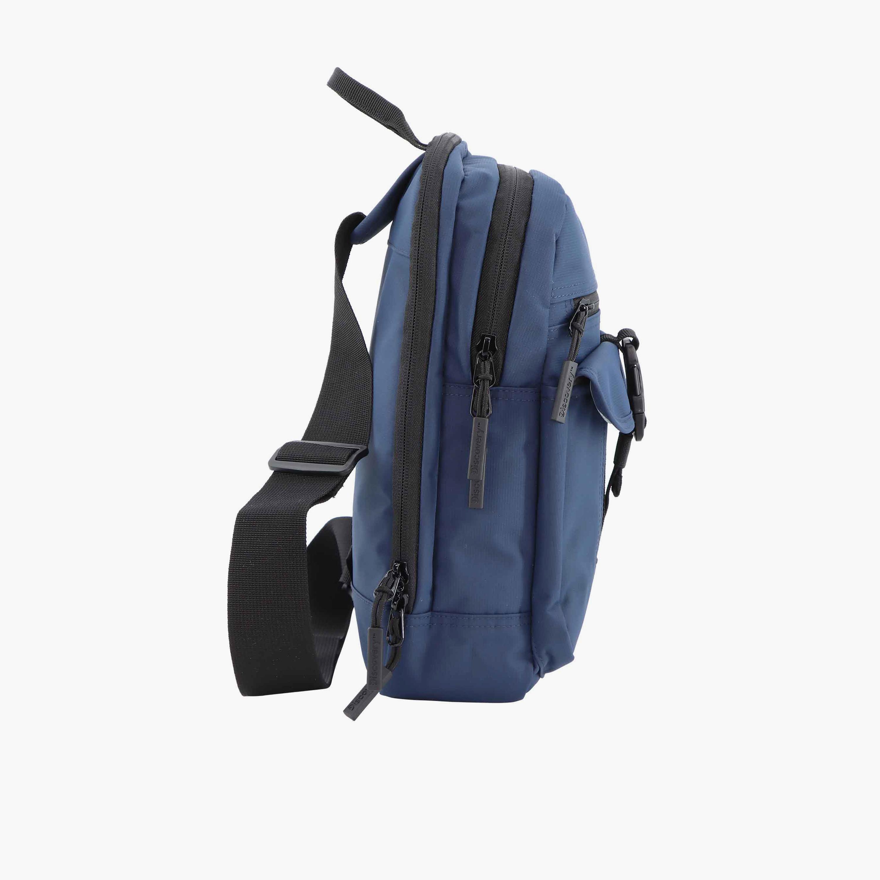 Discovery SHIELD RPET Sling Bag with Zipper and Adjustable Strap-men-bags-image-5
