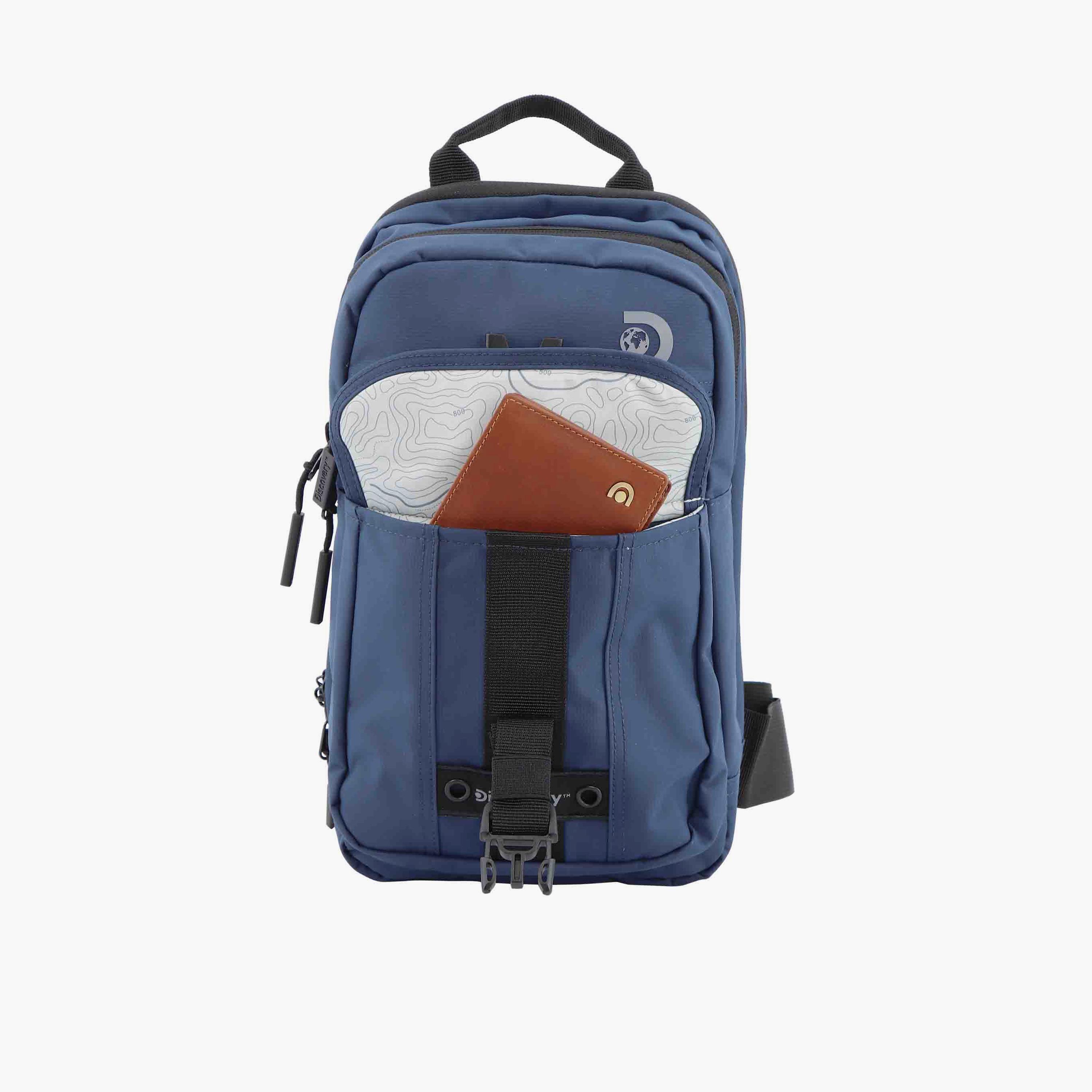 Discovery SHIELD RPET Sling Bag with Zipper and Adjustable Strap-men-bags-image-7
