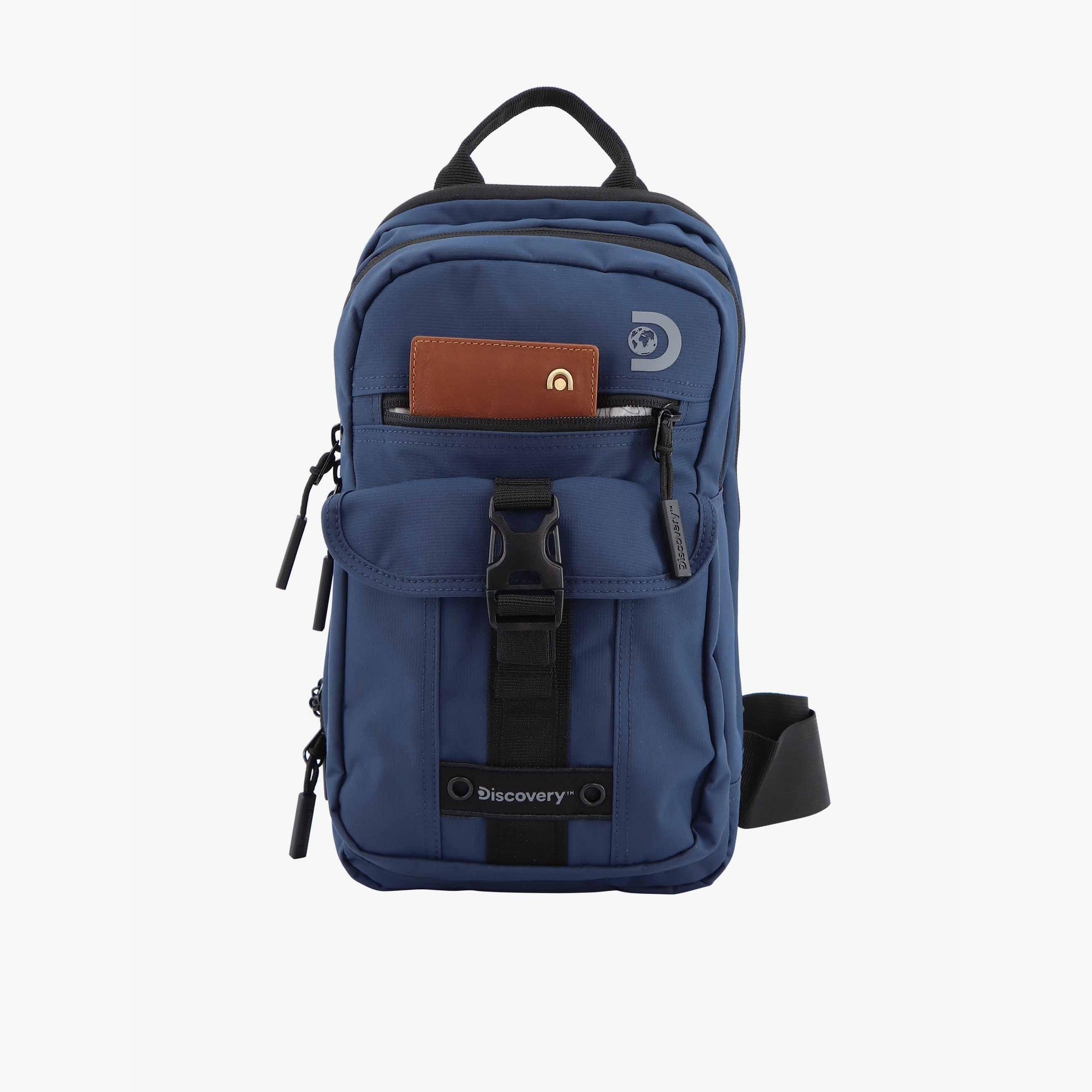Discovery SHIELD RPET Sling Bag with Zipper and Adjustable Strap-men-bags-image-8