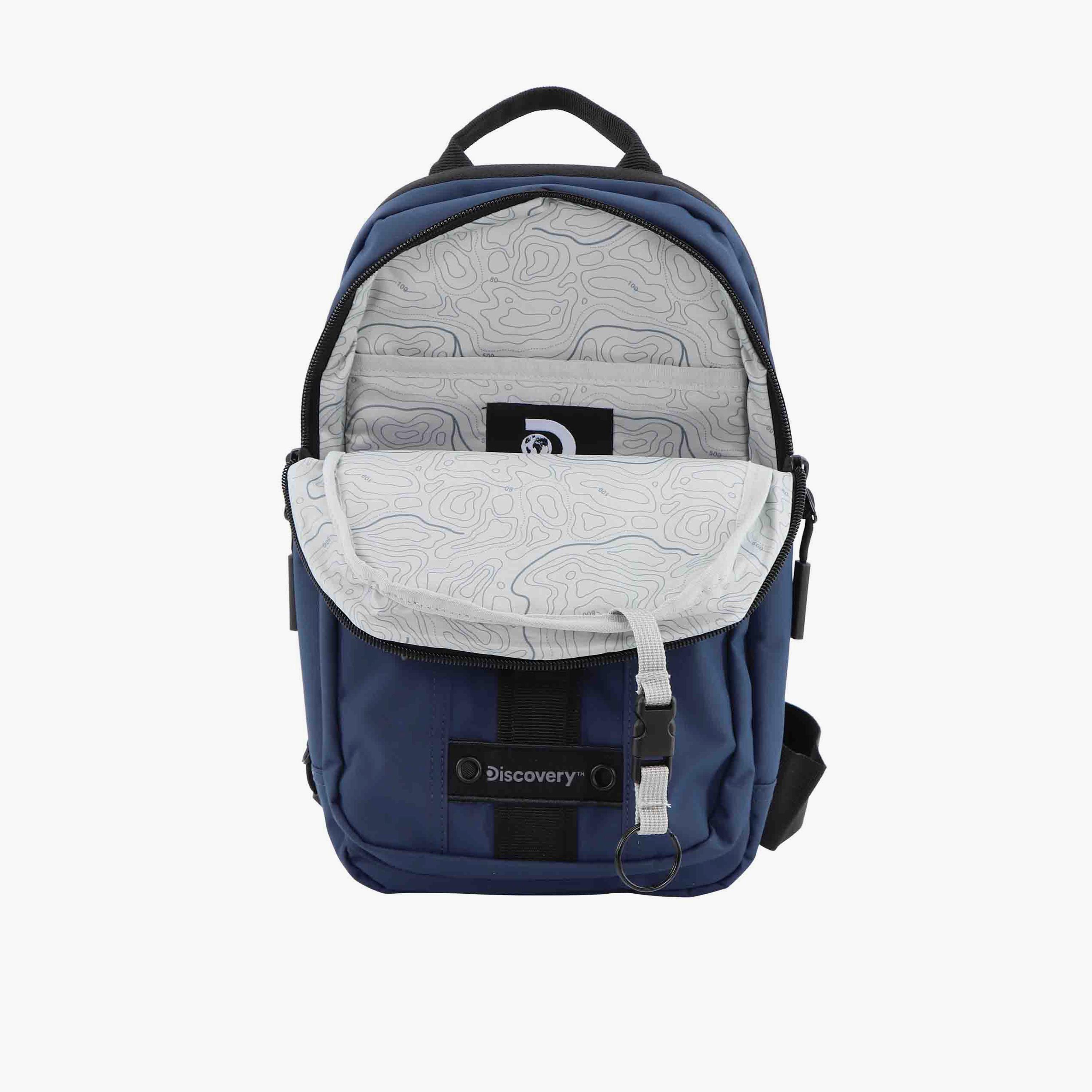 Discovery SHIELD RPET Sling Bag with Zipper and Adjustable Strap-men-bags-image-9