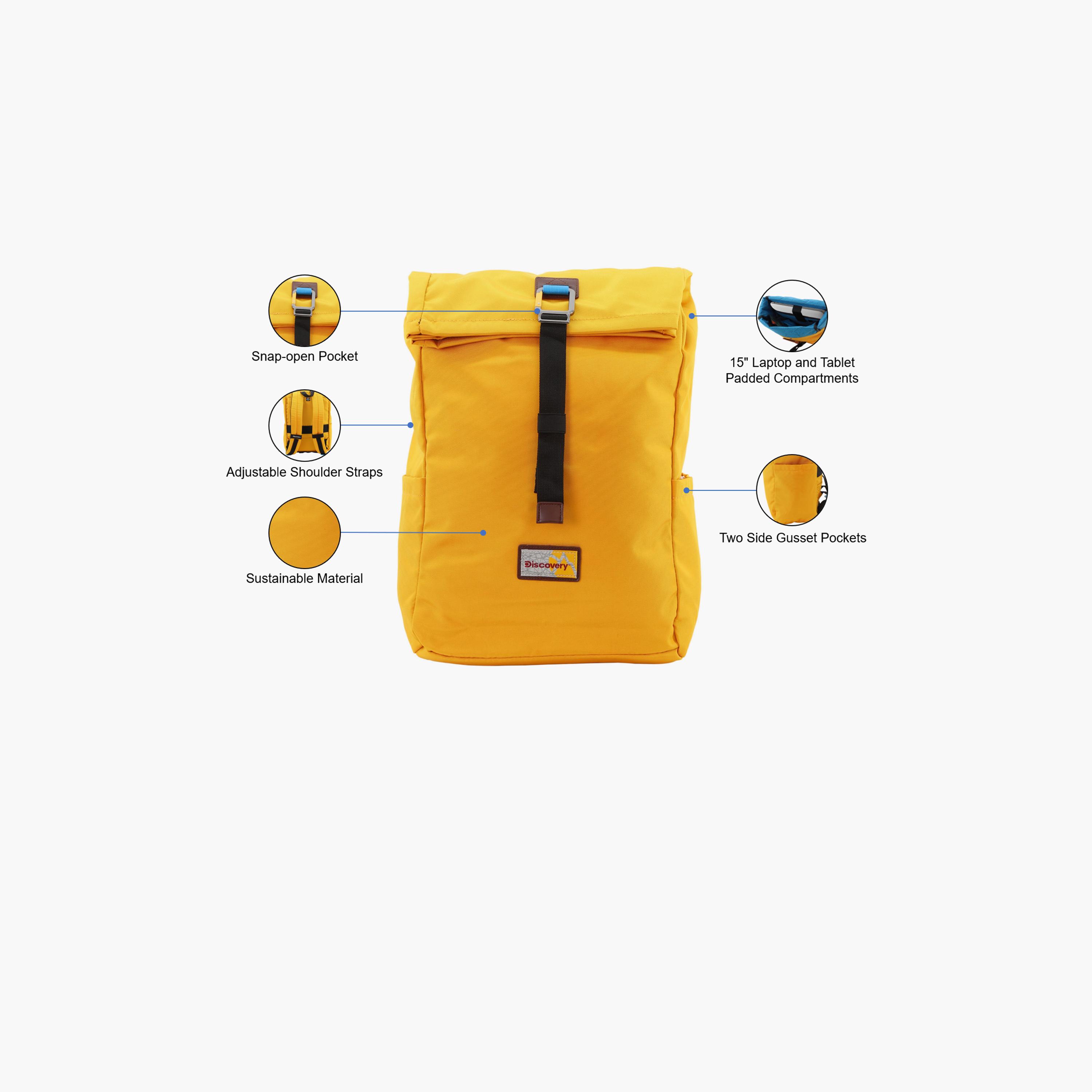 Discovery ICON 15 L | 16 Inches Utility Backpack Polyester with Laptop Compartment-men-bags-image-3