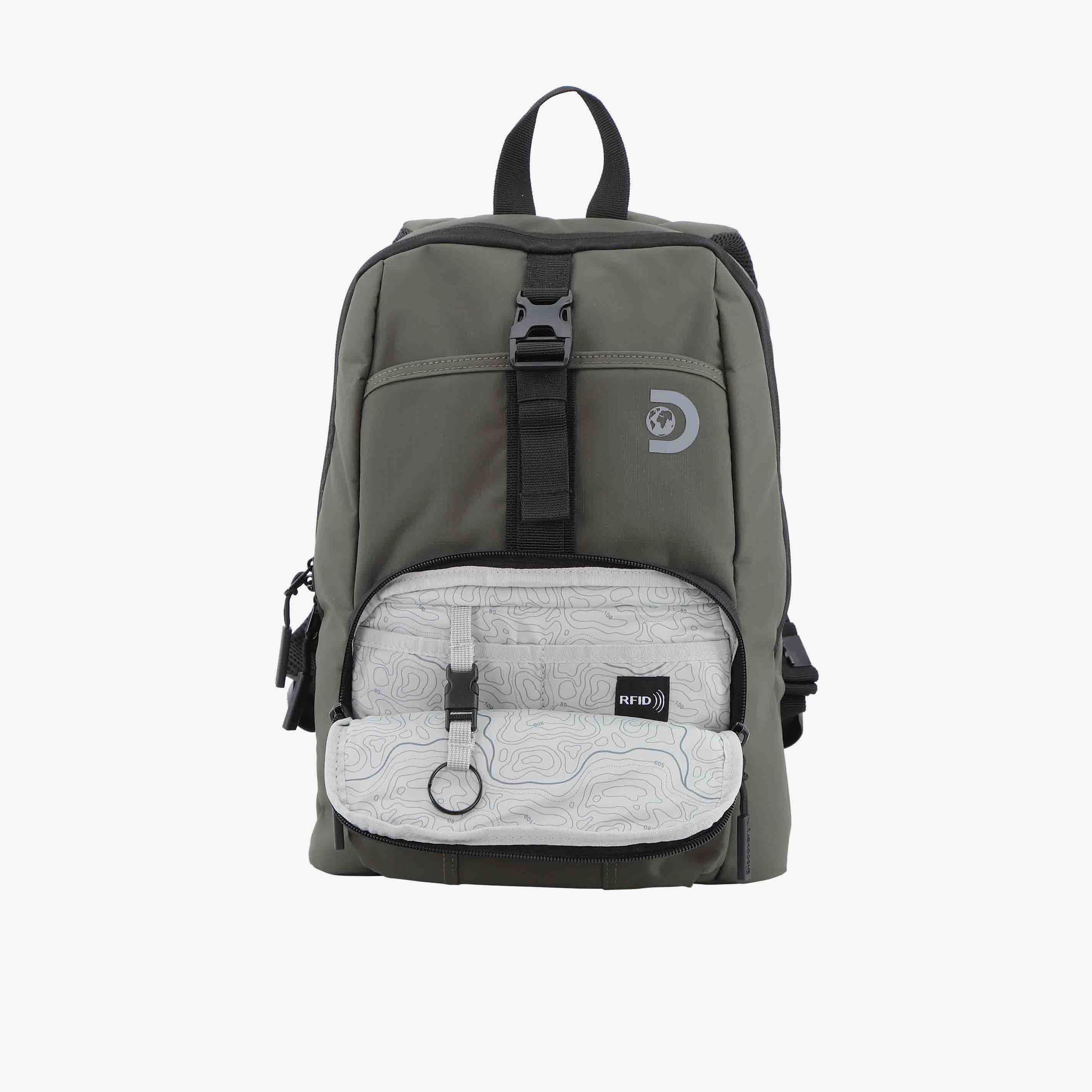 Discovery SHIELD RPET 10 L | 14.5 Inches Utility Backpack Polyester with Water Resistance-travel-luggagesandbags-backpacks-image-9