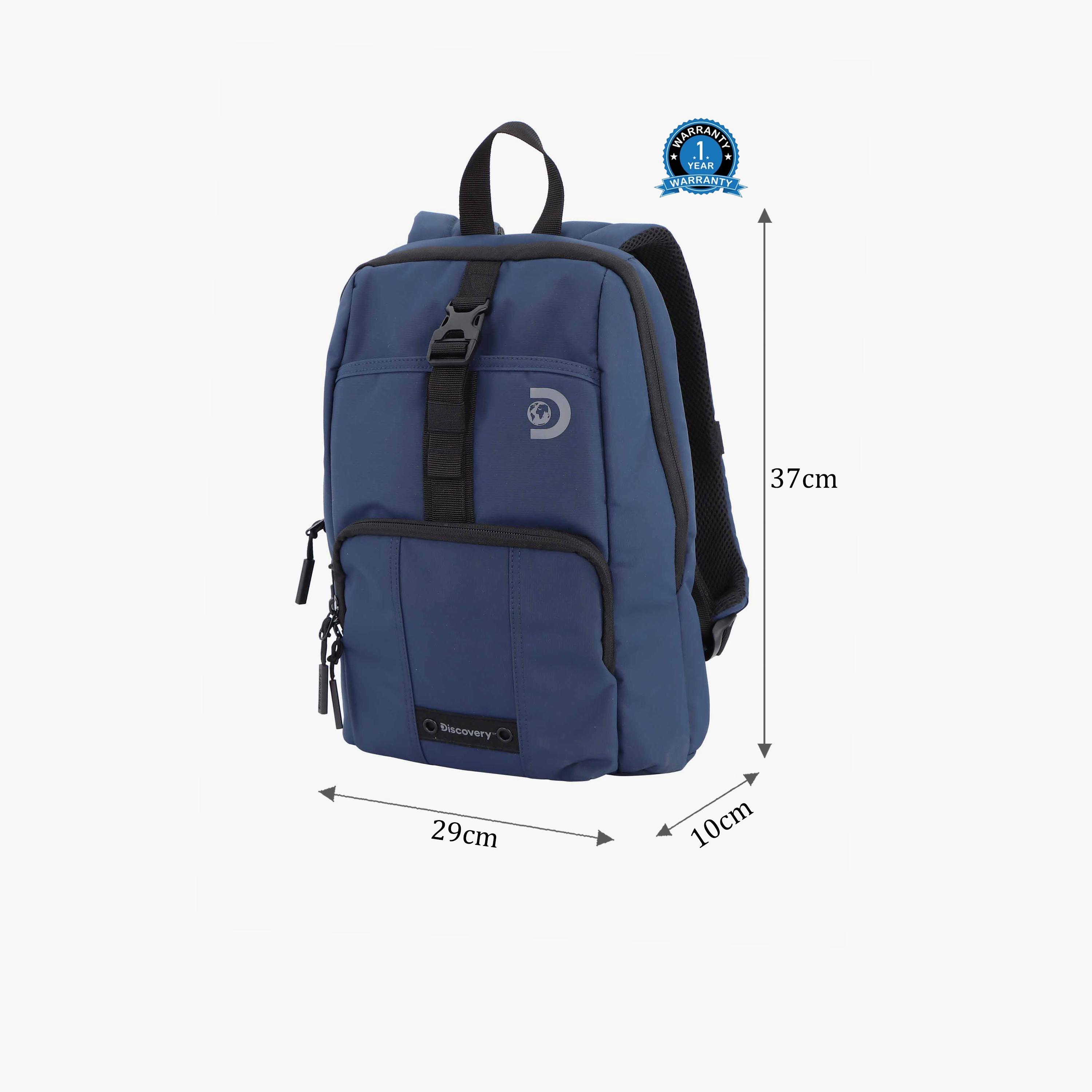 Discovery SHIELD RPET 10 L | 14.5 Inches Utility Backpack Polyester with Water Resistance-travel-luggagesandbags-backpacks-image-2