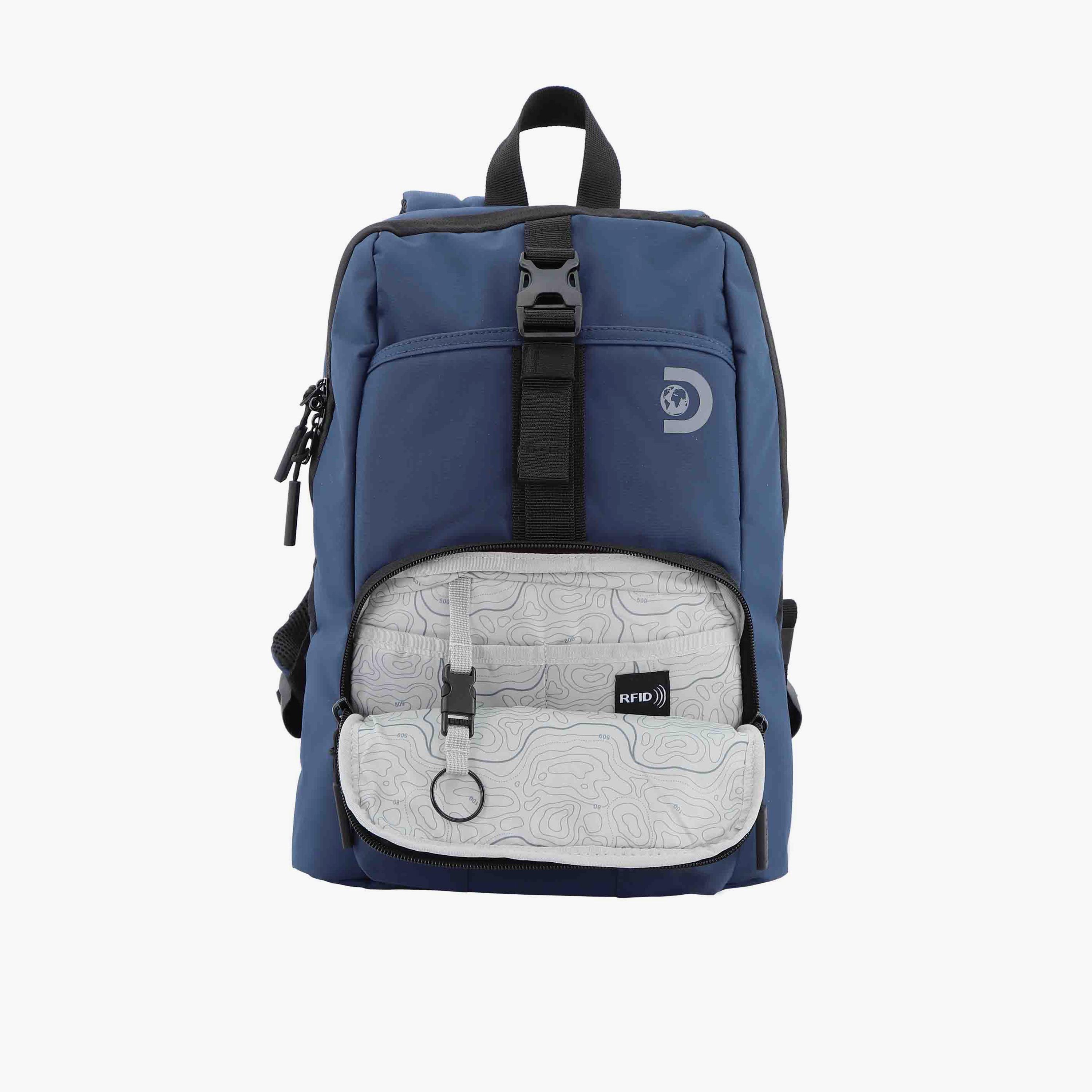 Discovery SHIELD RPET 10 L | 14.5 Inches Utility Backpack Polyester with Water Resistance-travel-luggagesandbags-backpacks-image-9