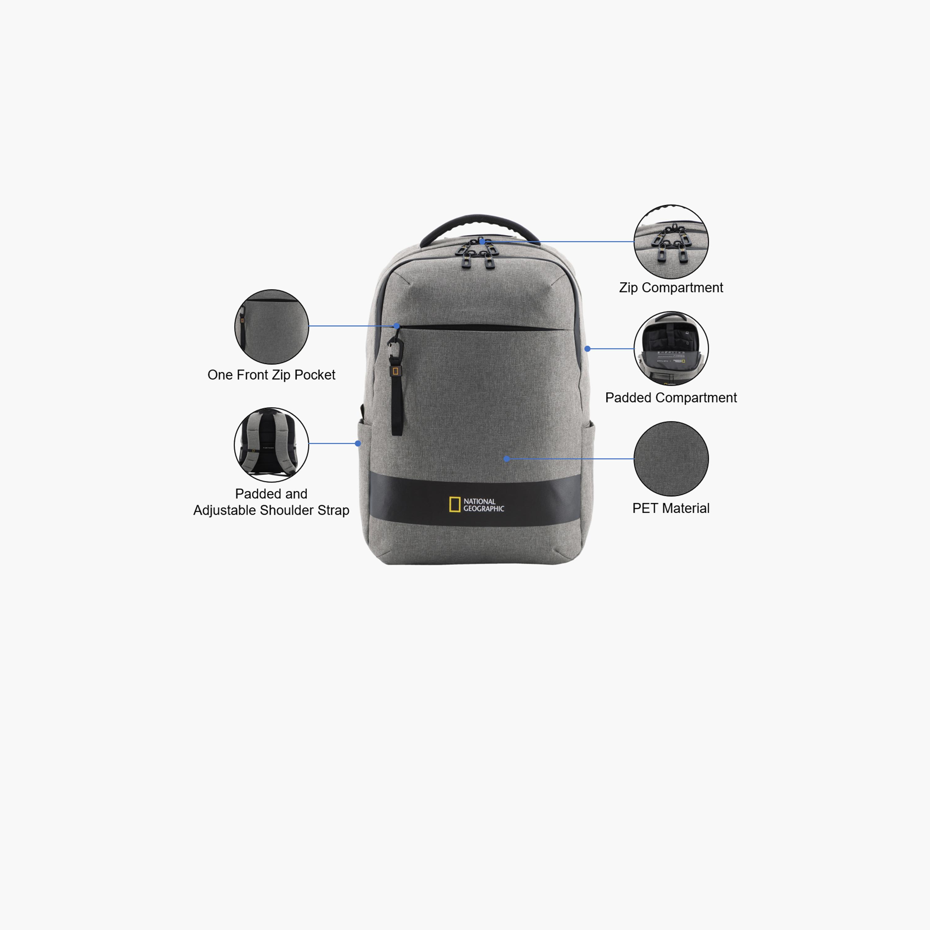 National Geographic Shadow RPET | 17.5 Inches Laptop Backpack Water Resistant with Adjustable Strap-travel-luggagesandbags-backpacks-image-3