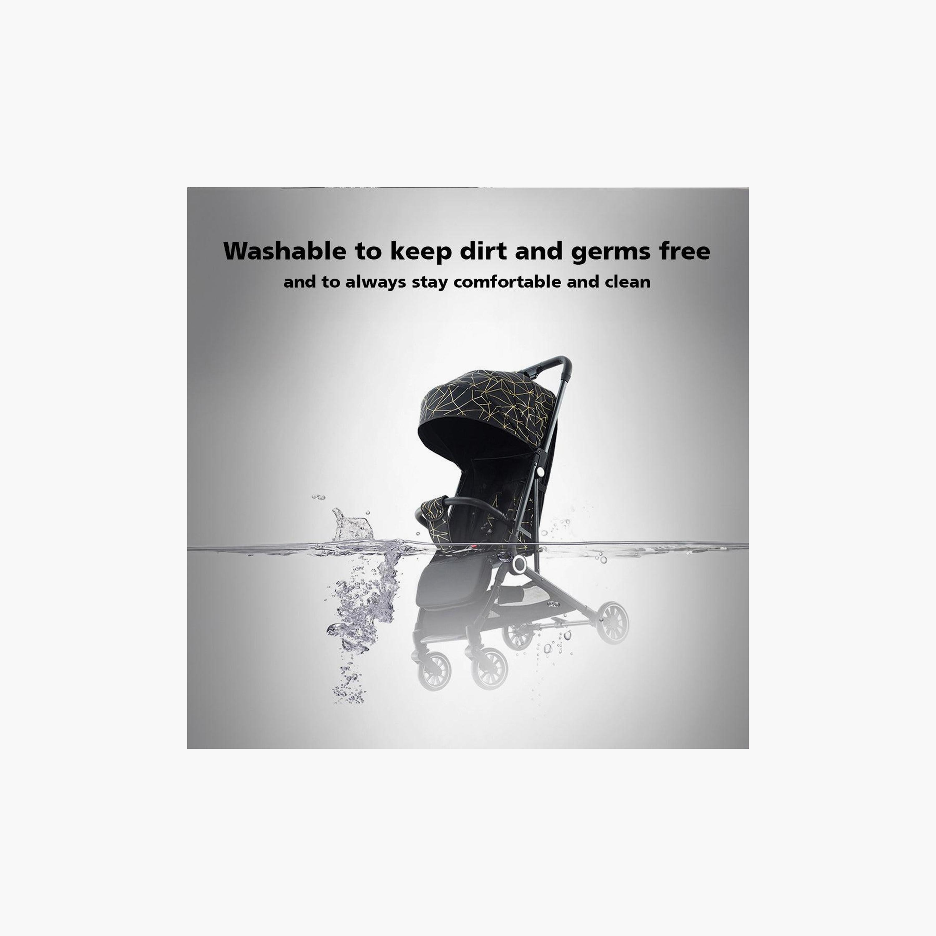 Dreeba One Way Foldable Push Baby Stroller with Storage Basket X5-baby-gear-strollersandprams-strollers-image-2