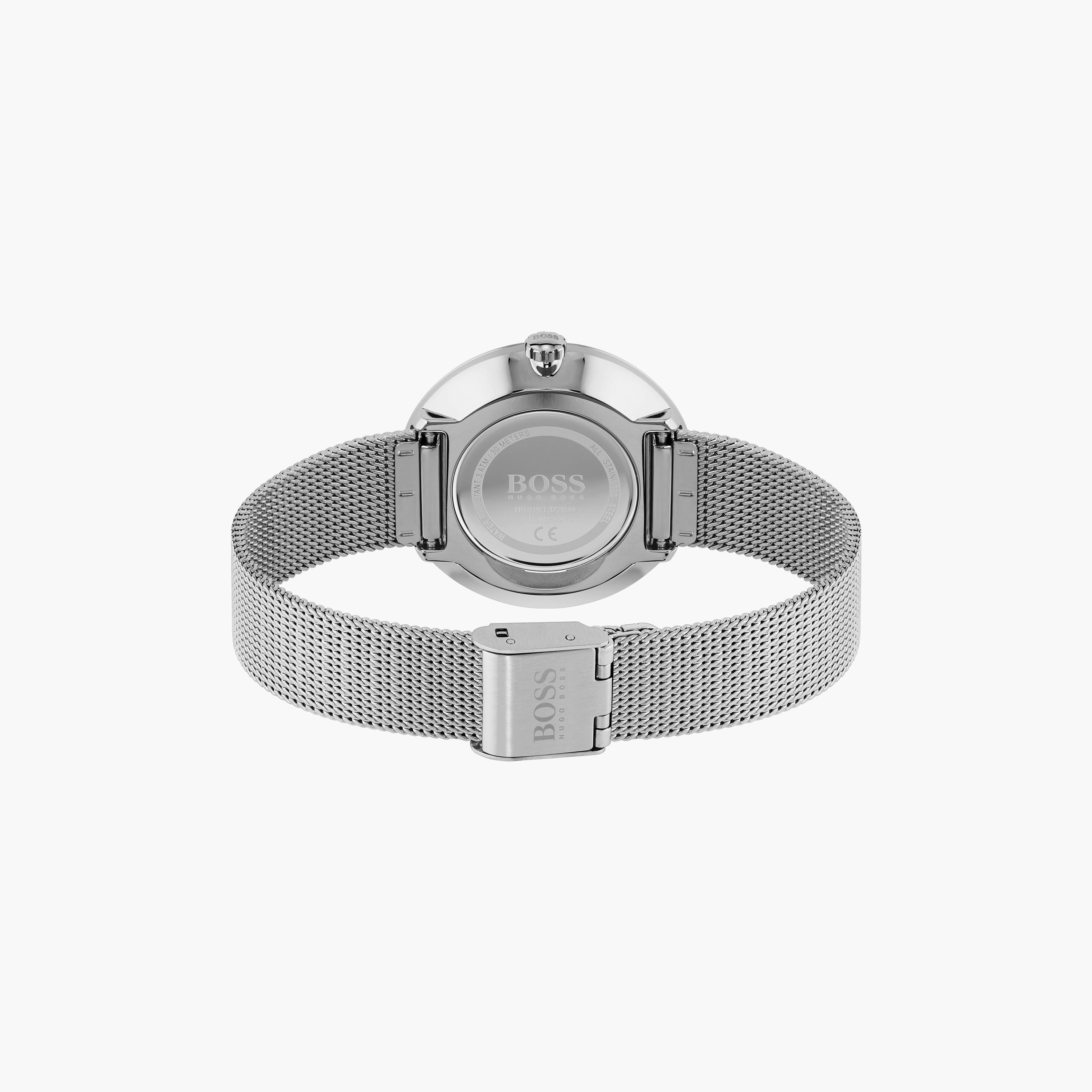 هوغو بوس- ساعة للنساء 36 ملم من الستانلس ستيل باللون الفضي | 1502546-women-watchesandjewellery-watches-image-3