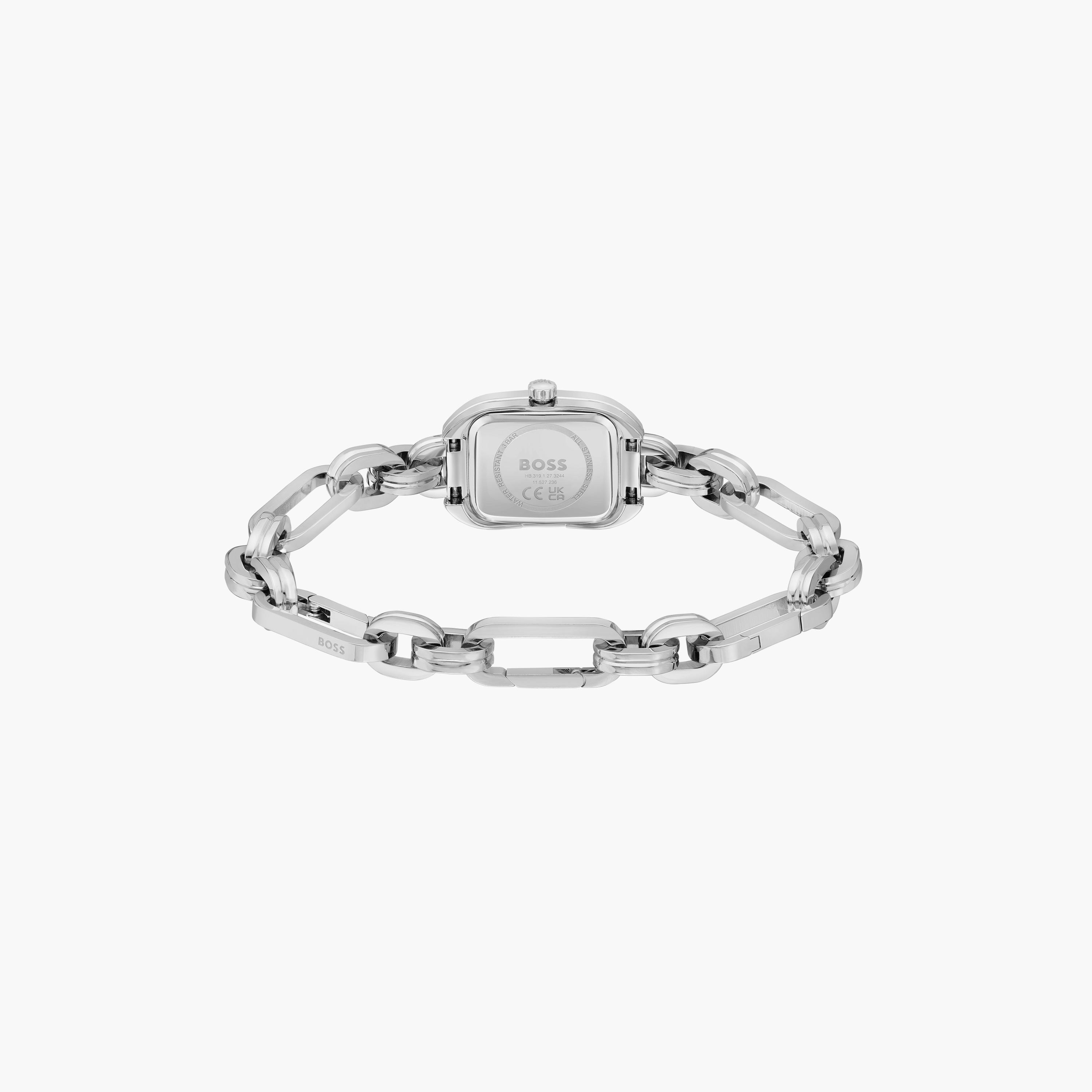 هوغو بوس- ساعة للنساء 19 ملم تناظرية من الستانلس ستيل باللون الفضي | 1502656-women-watchesandjewellery-watches-image-3