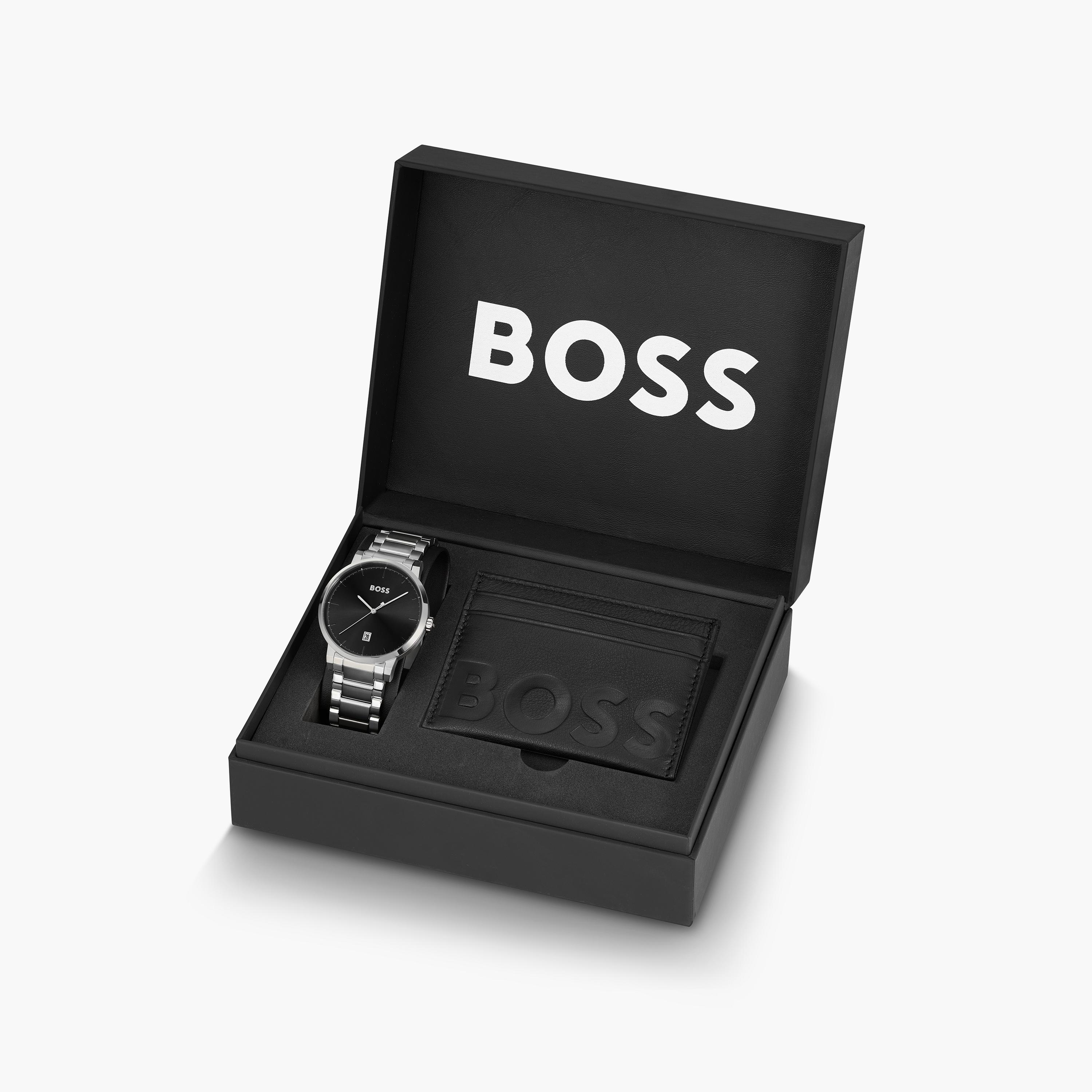 هوغو بوس- ساعة للرجال 42 ملم تناظرية من الستانلس ستيل | 1570146-men-watchesandjewellery-watches-image-2