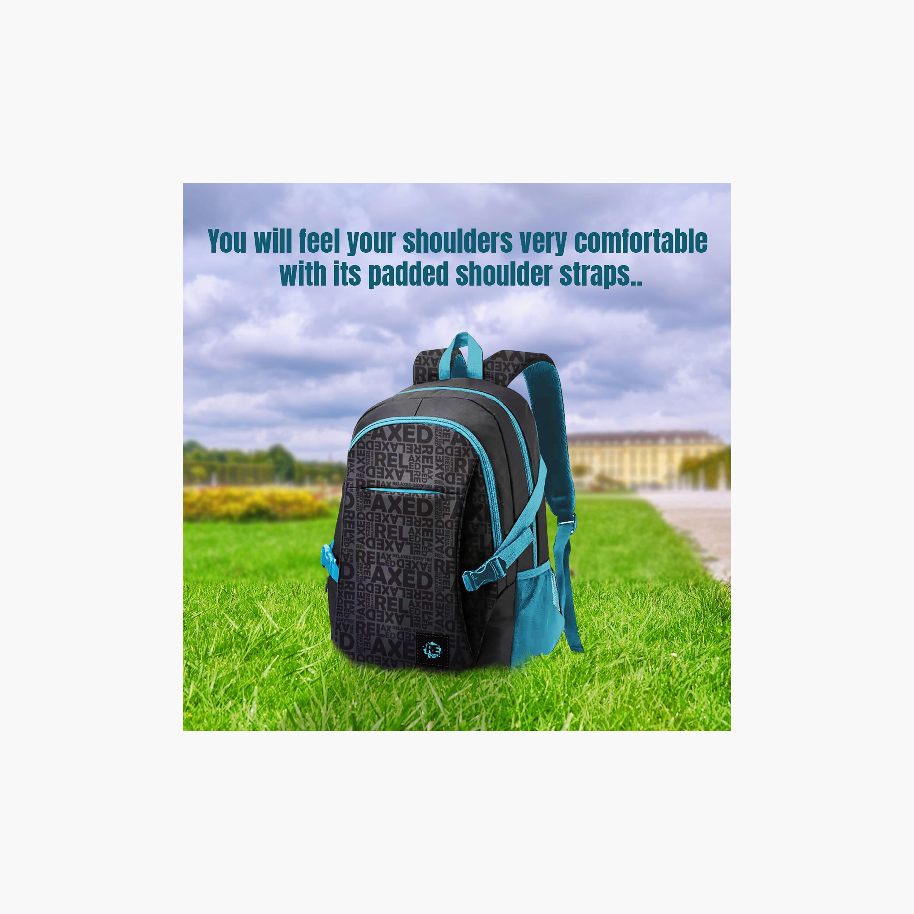 Biggdesign Printed Waterproof & Anti-Theft Laptop Backpack with USB Charging Port - Moods Up - 15 Inch-school-bagsandbackpacks-backpacks-image-4