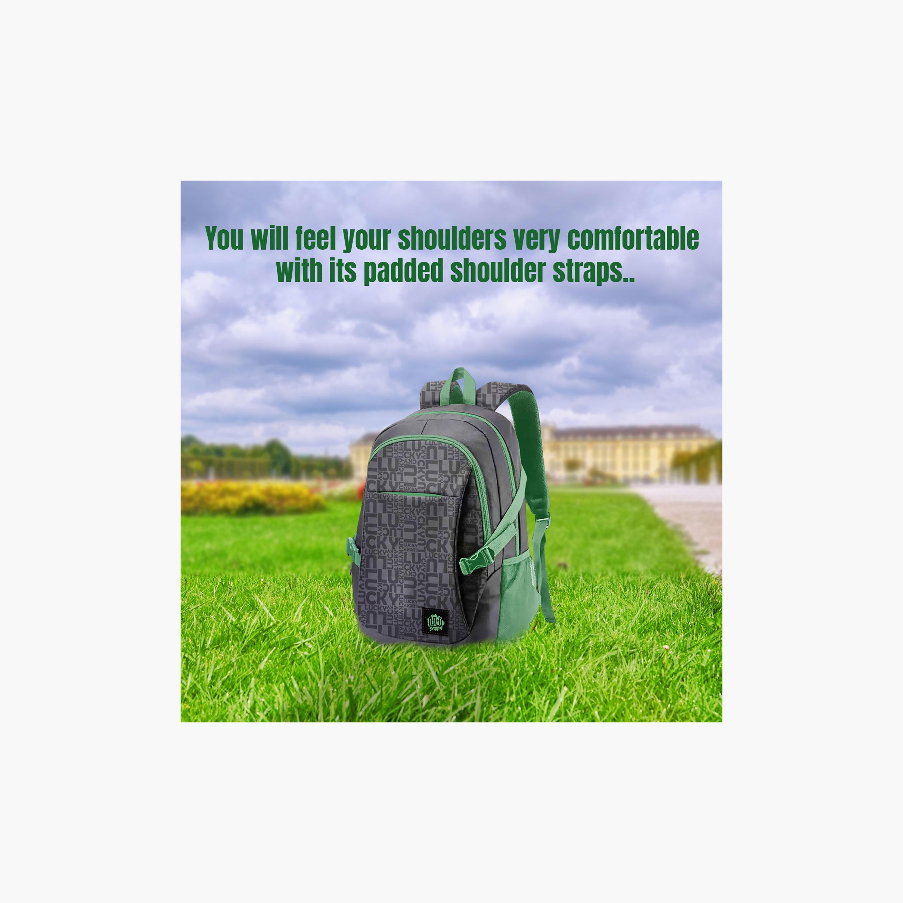 Biggdesign Printed Waterproof & Anti-Theft Laptop Backpack with USB Charging Port - Moods Up - 15 Inch-school-bagsandbackpacks-backpacks-image-4