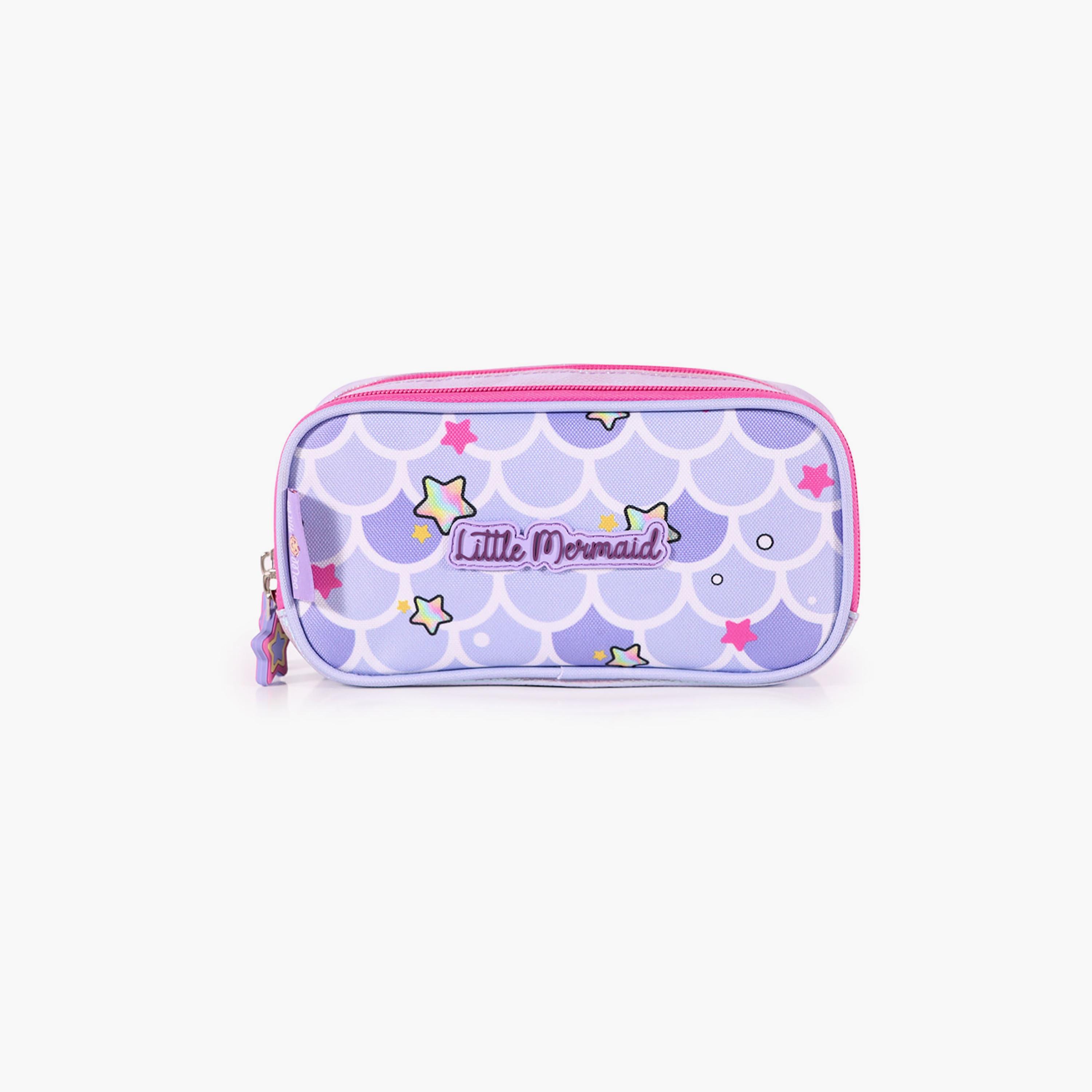 Milk&Moo Little Mermaid Printed Pencil Case - Purple-school-stationery-pencilcases-image-1