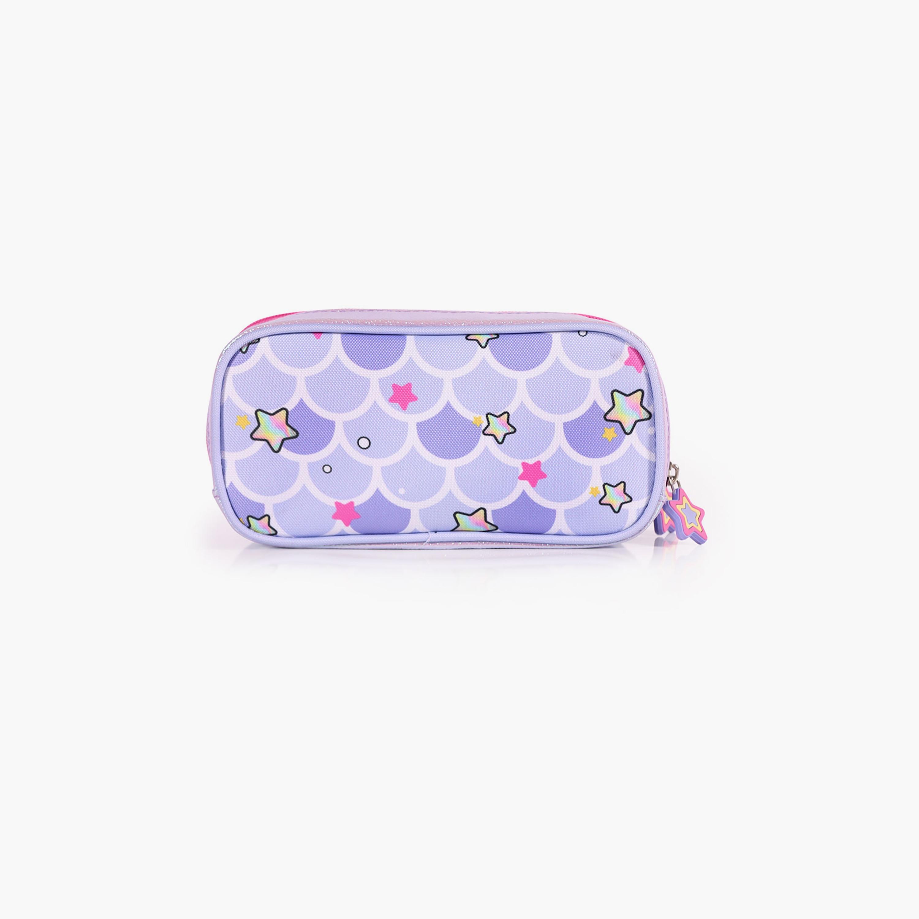 Milk&Moo Little Mermaid Printed Pencil Case - Purple-school-stationery-pencilcases-image-2