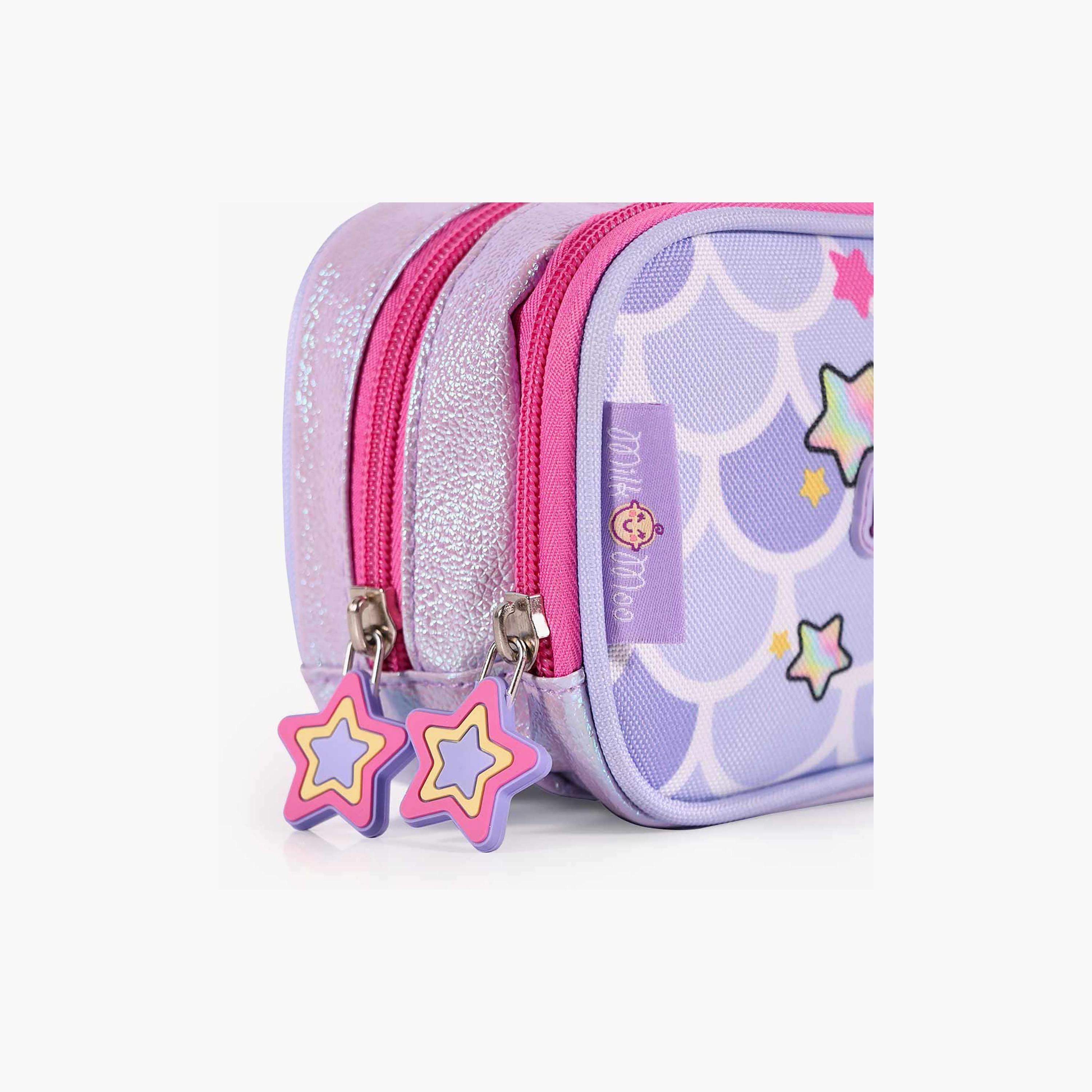 Milk&Moo Little Mermaid Printed Pencil Case - Purple-school-stationery-pencilcases-image-5
