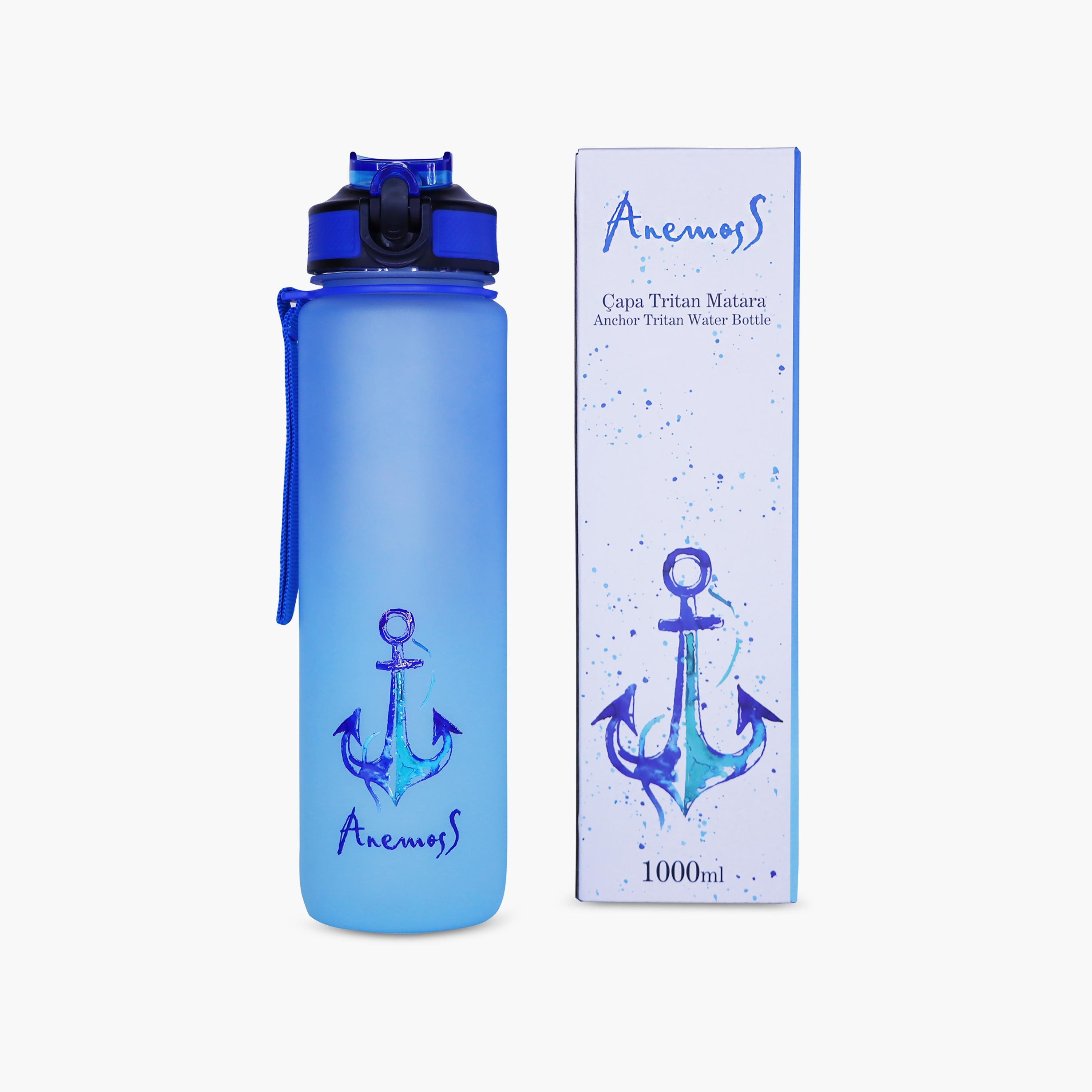 Anemoss Anchor Printed BFP Free Tritan Water Bottle - Blue - 1000 ml-school-waterbottles-image-3
