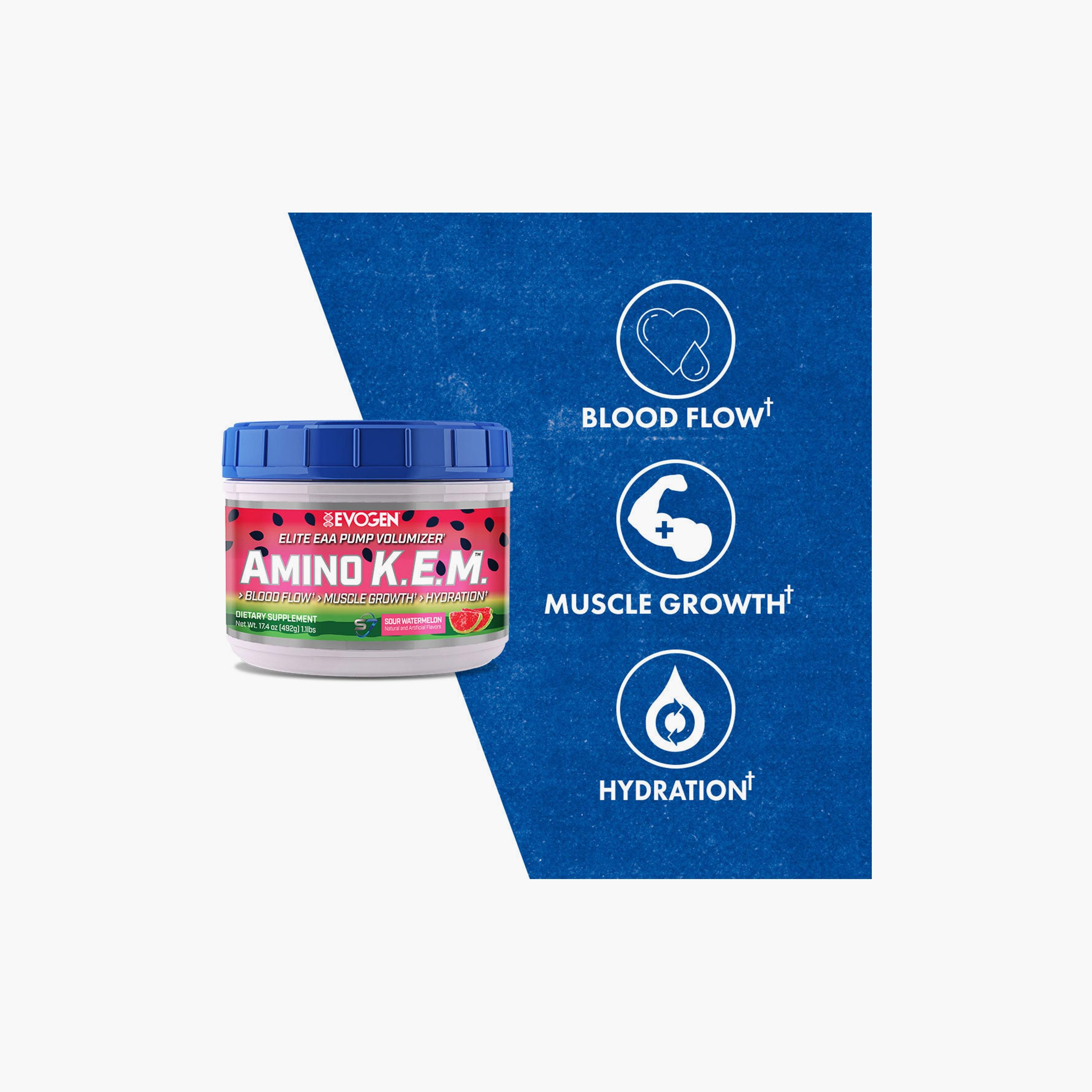 Amino K.E.M, Sour Watermelon, 471 gm, 30 Servings-sports-nutrition-prepostworkout-image-3
