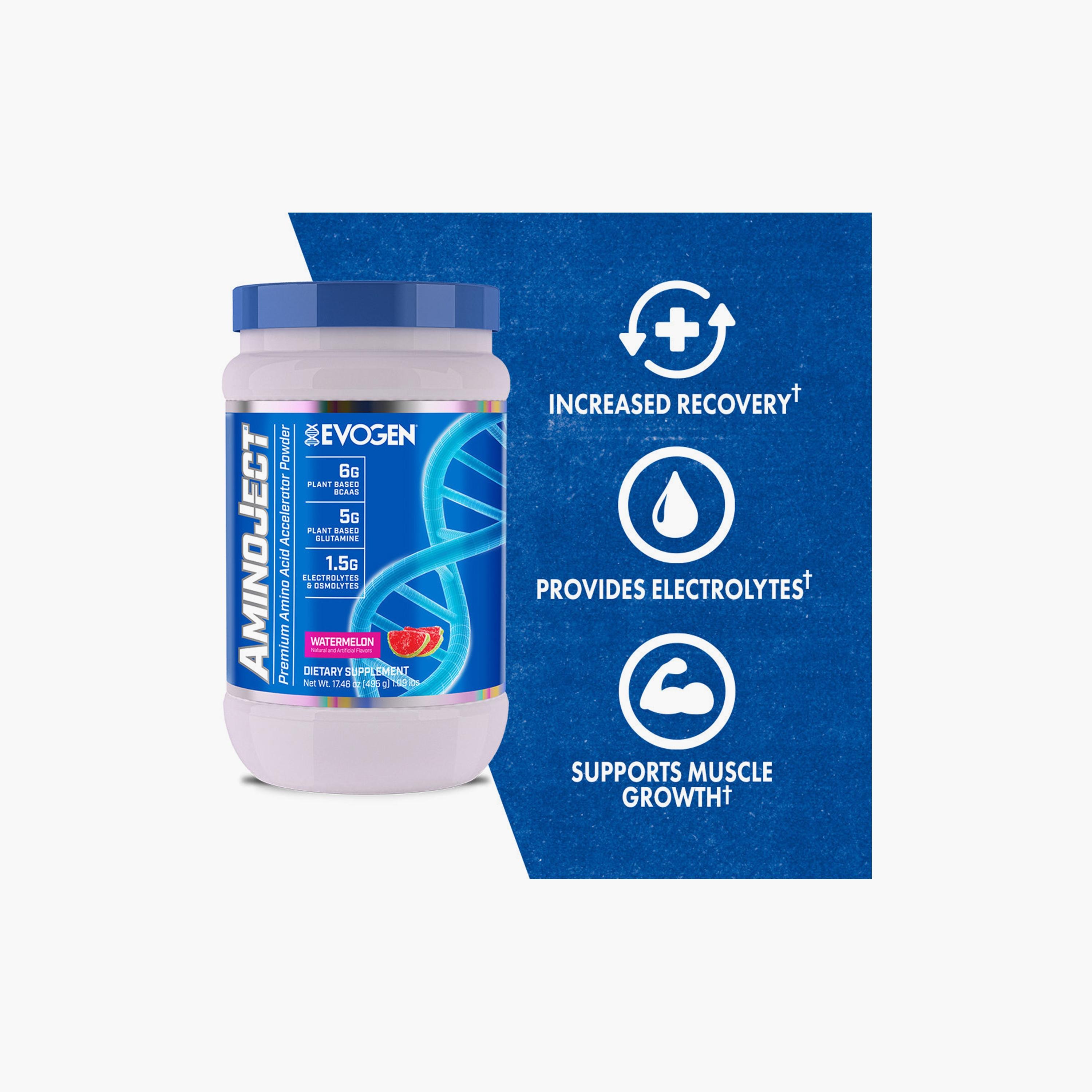 Aminoject, Watermelon, 495 gm, 30 Servings-sports-nutrition-prepostworkout-image-3